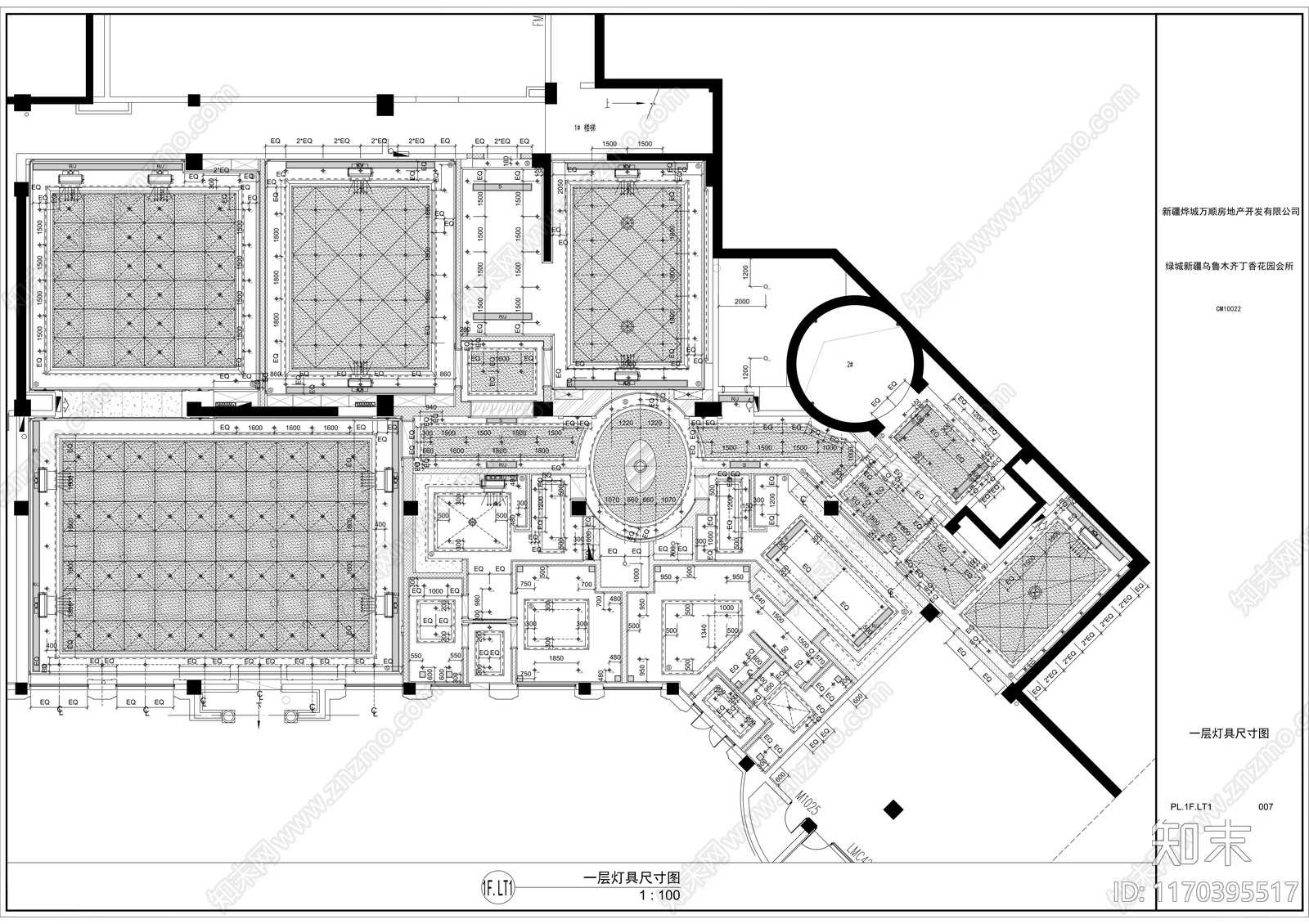 现代会所cad施工图下载【ID:1170395517】