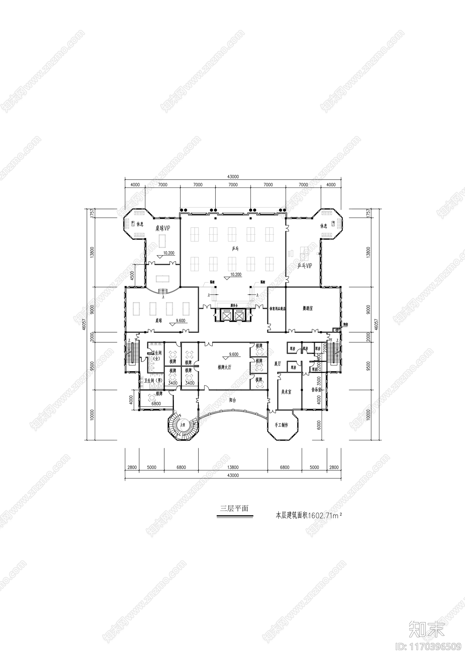 建筑平面图施工图下载【ID:1170396509】