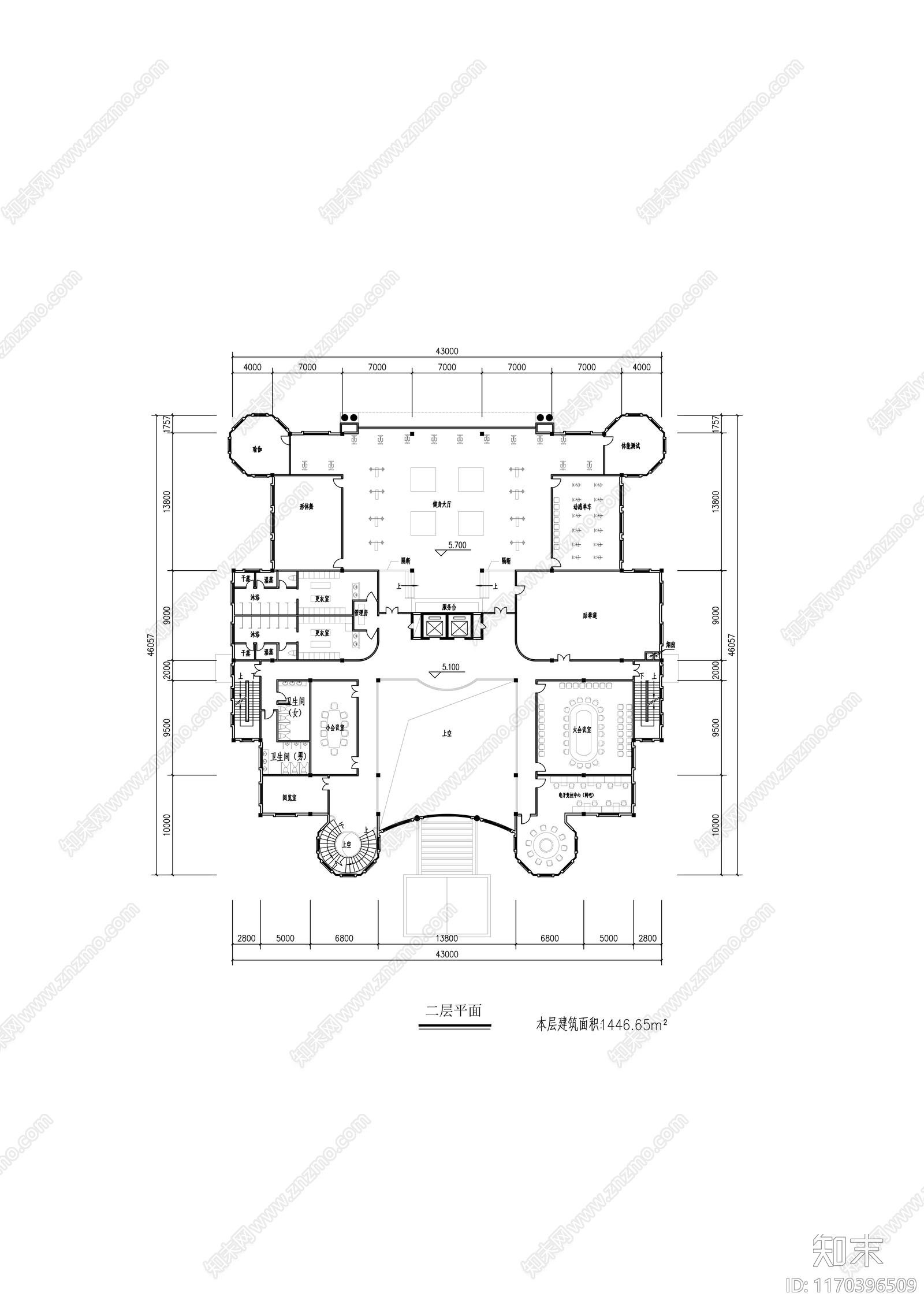 建筑平面图施工图下载【ID:1170396509】