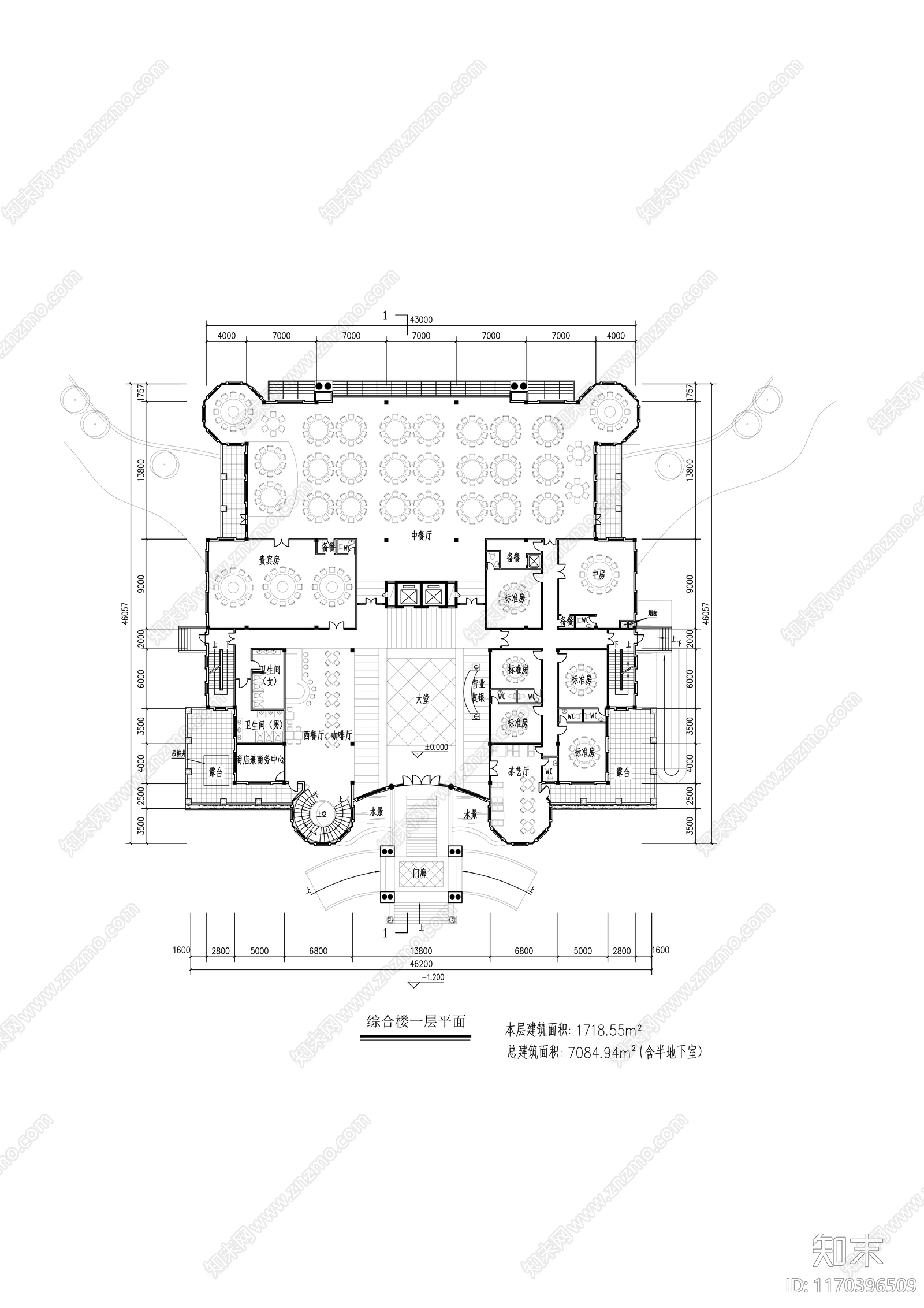 建筑平面图施工图下载【ID:1170396509】