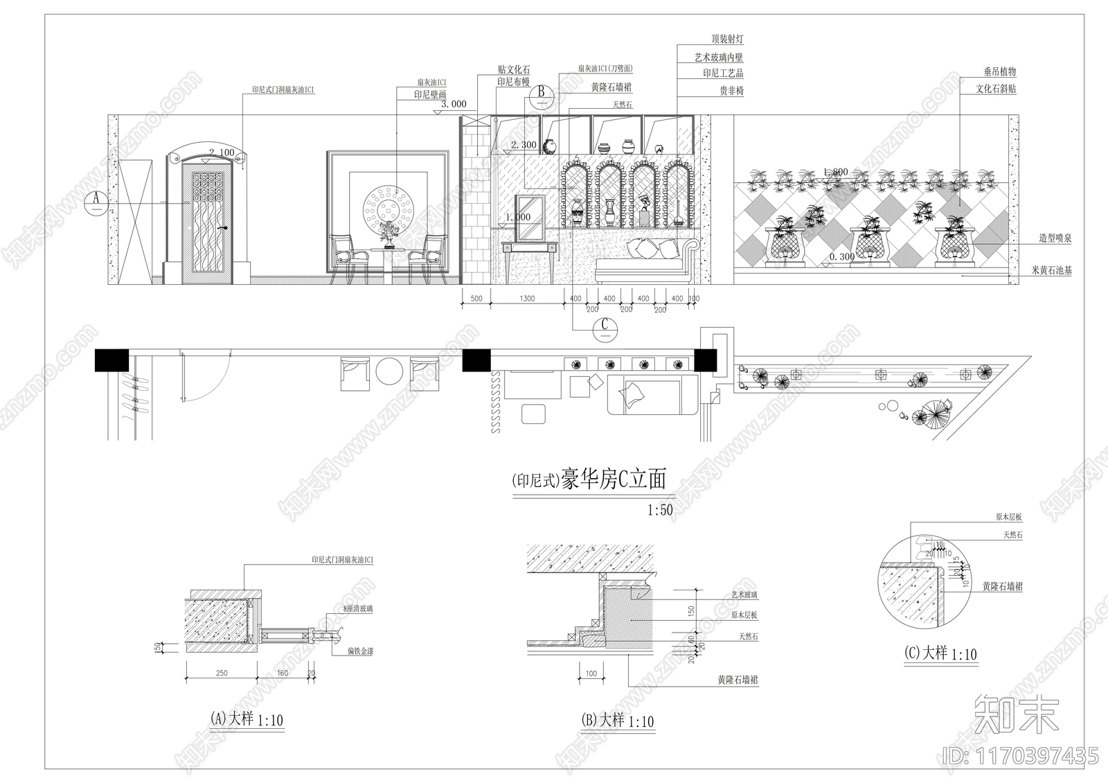 现代会所施工图下载【ID:1170397435】