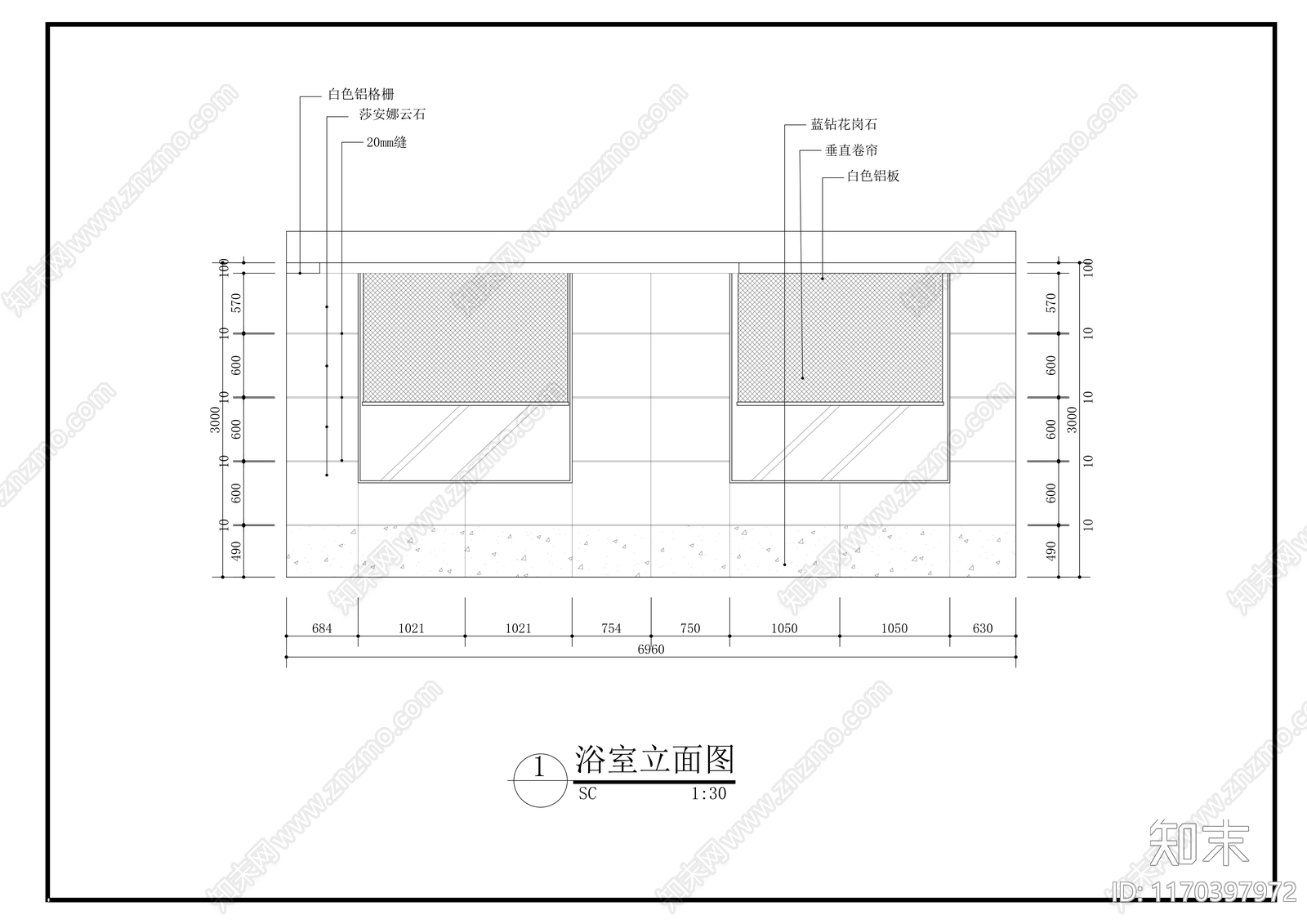 现代新中式会所cad施工图下载【ID:1170397972】