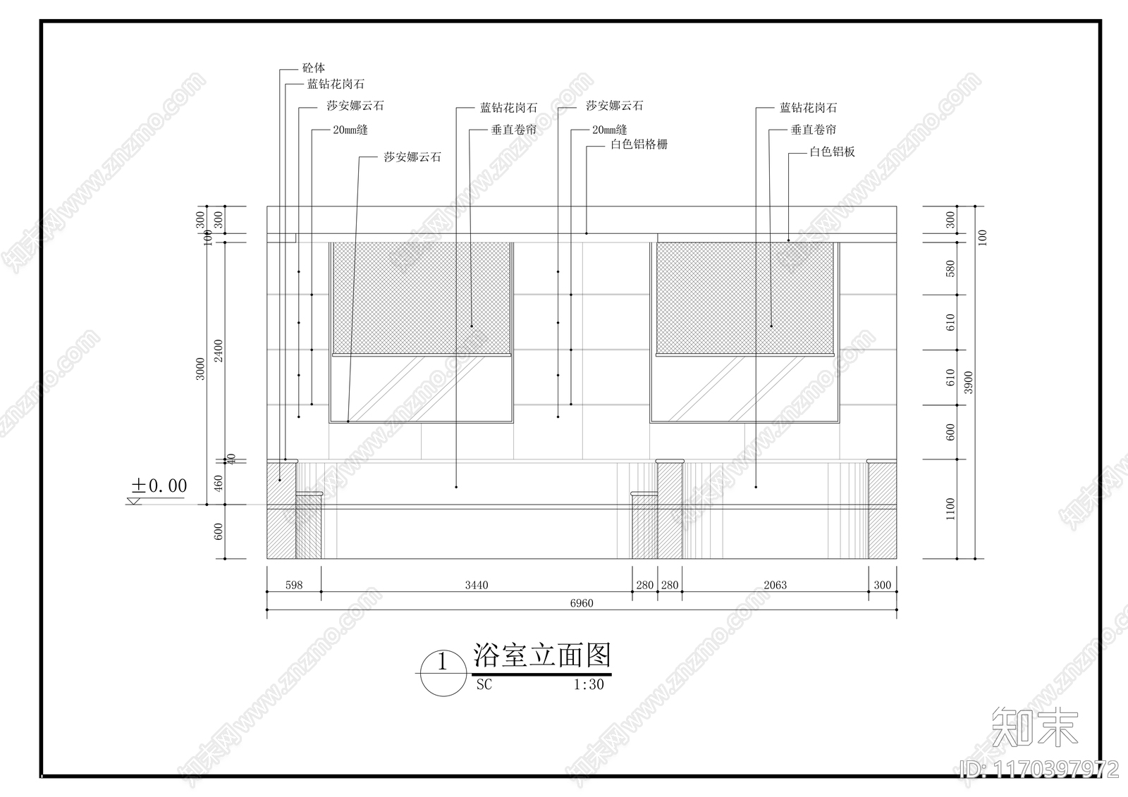 现代新中式会所cad施工图下载【ID:1170397972】