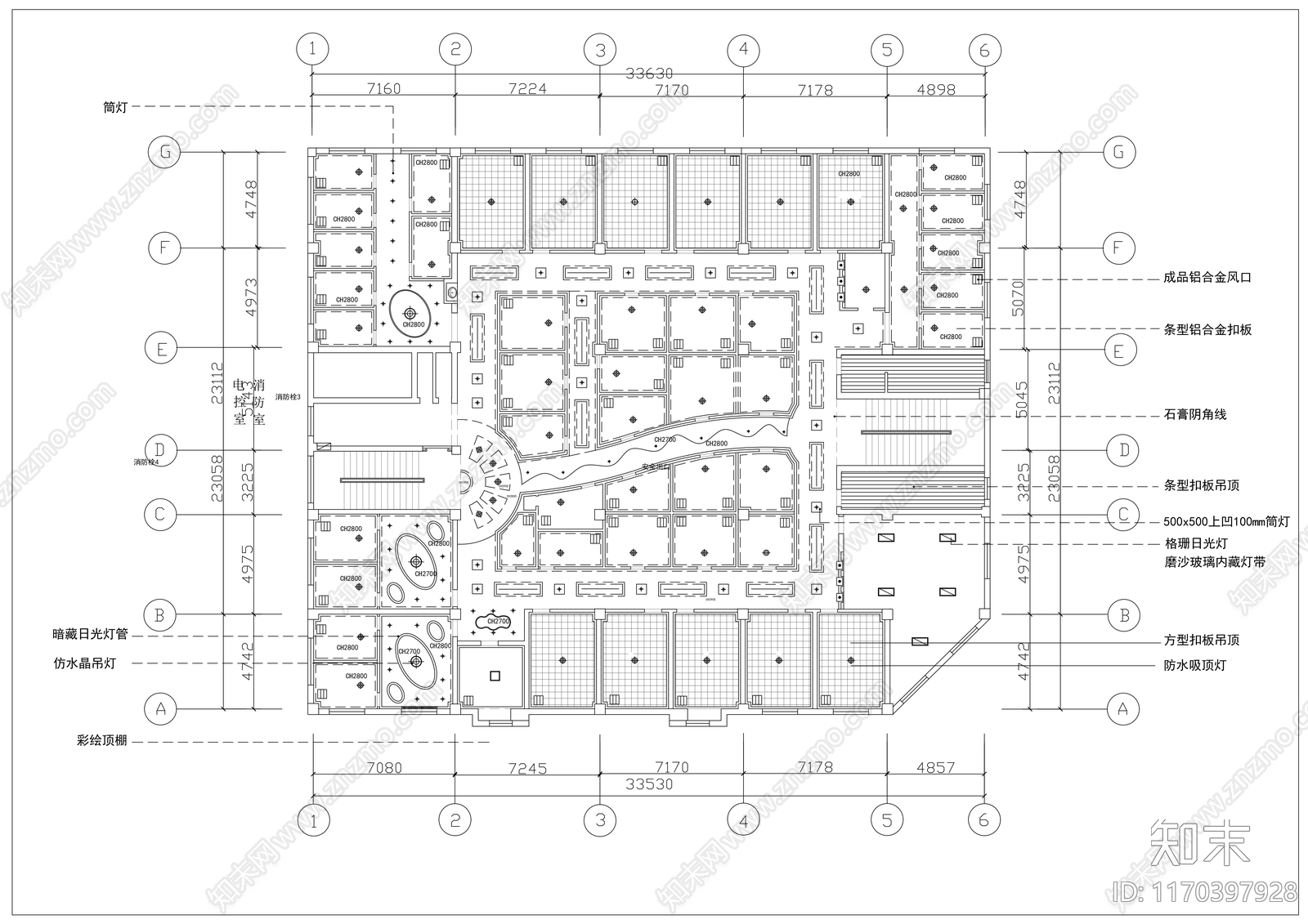 现代其他工装空间cad施工图下载【ID:1170397928】