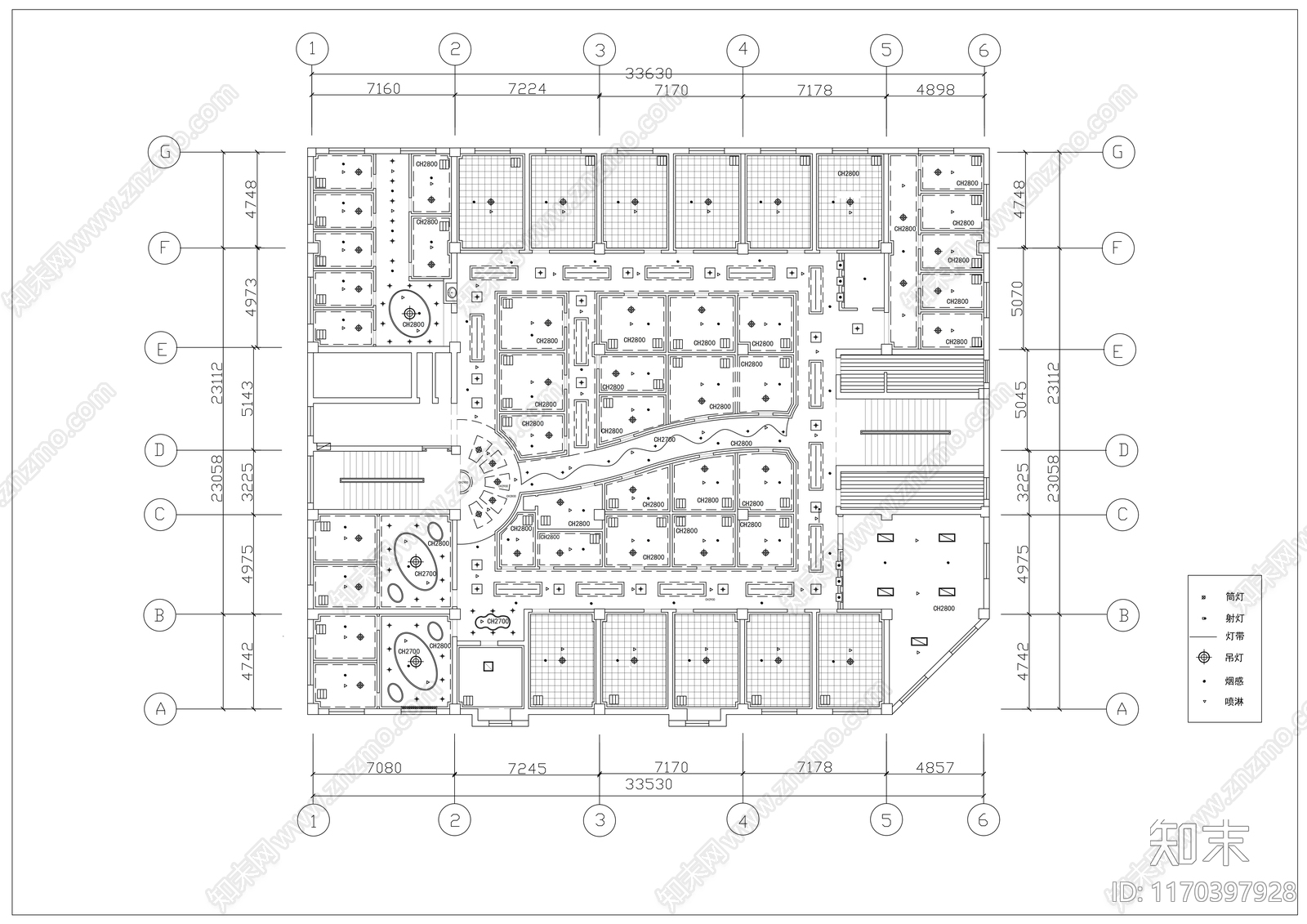 现代其他工装空间cad施工图下载【ID:1170397928】