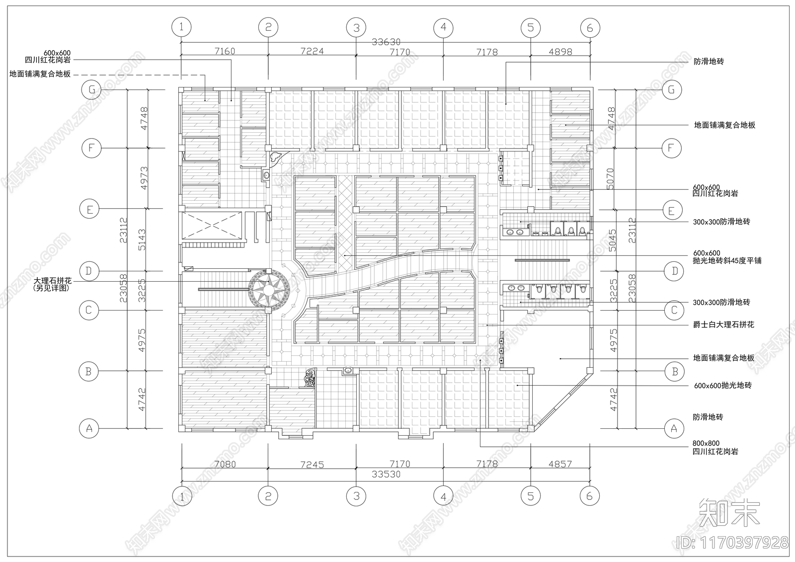 现代其他工装空间cad施工图下载【ID:1170397928】