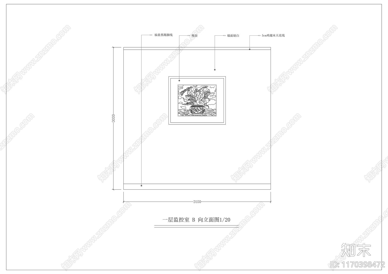现代自助餐厅cad施工图下载【ID:1170398472】