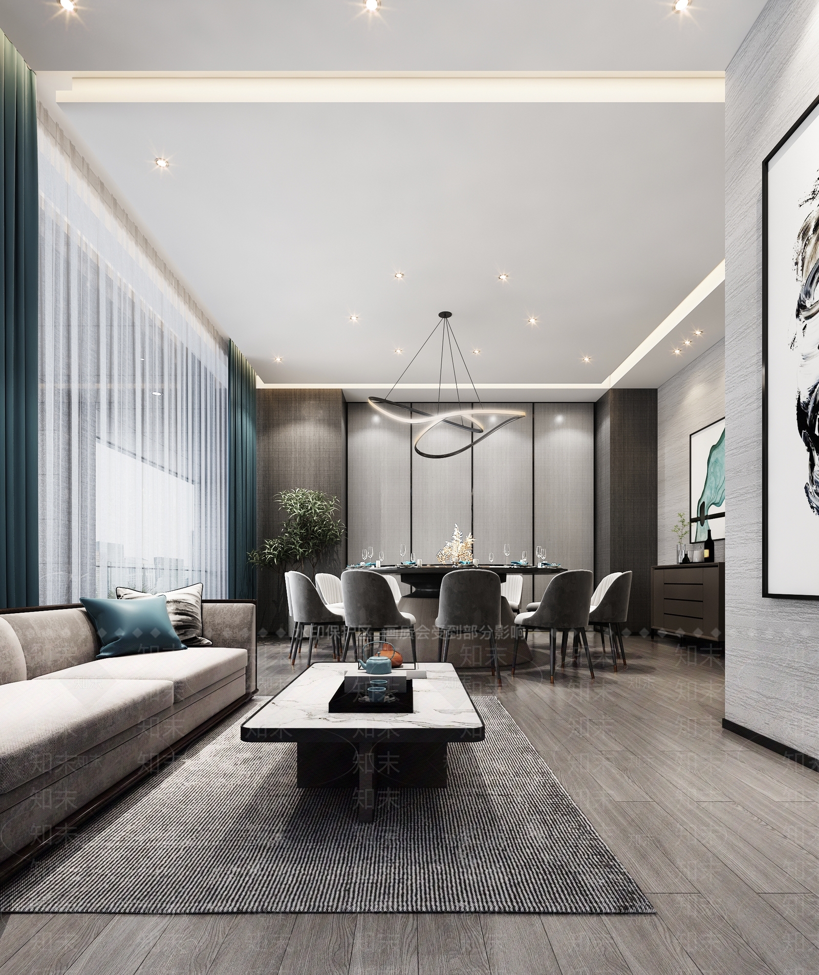 现代包厢3D模型下载【ID:1170401507】