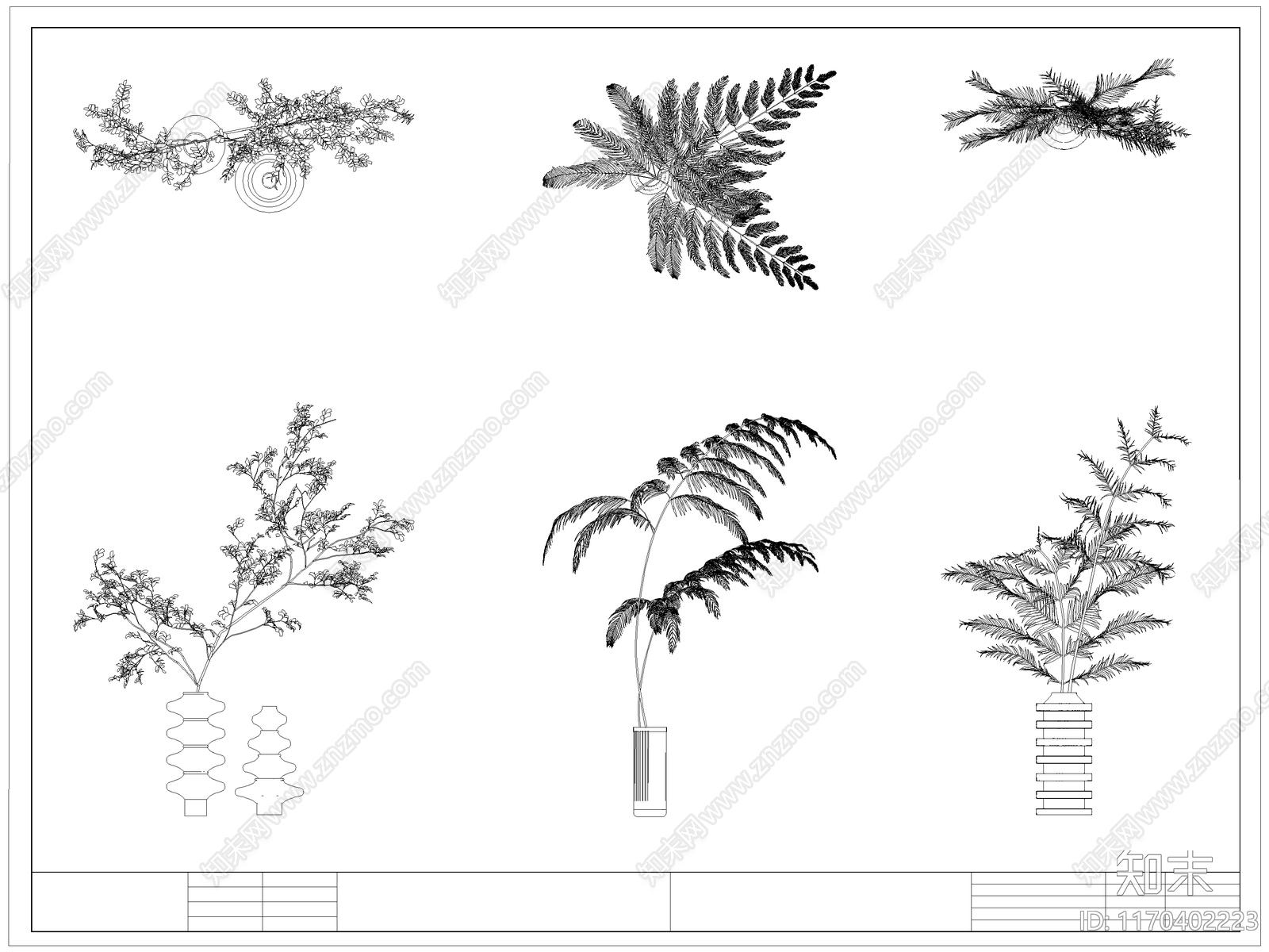 现代花施工图下载【ID:1170402223】