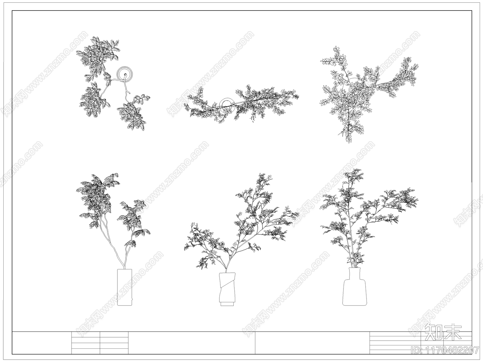 现代花施工图下载【ID:1170402207】