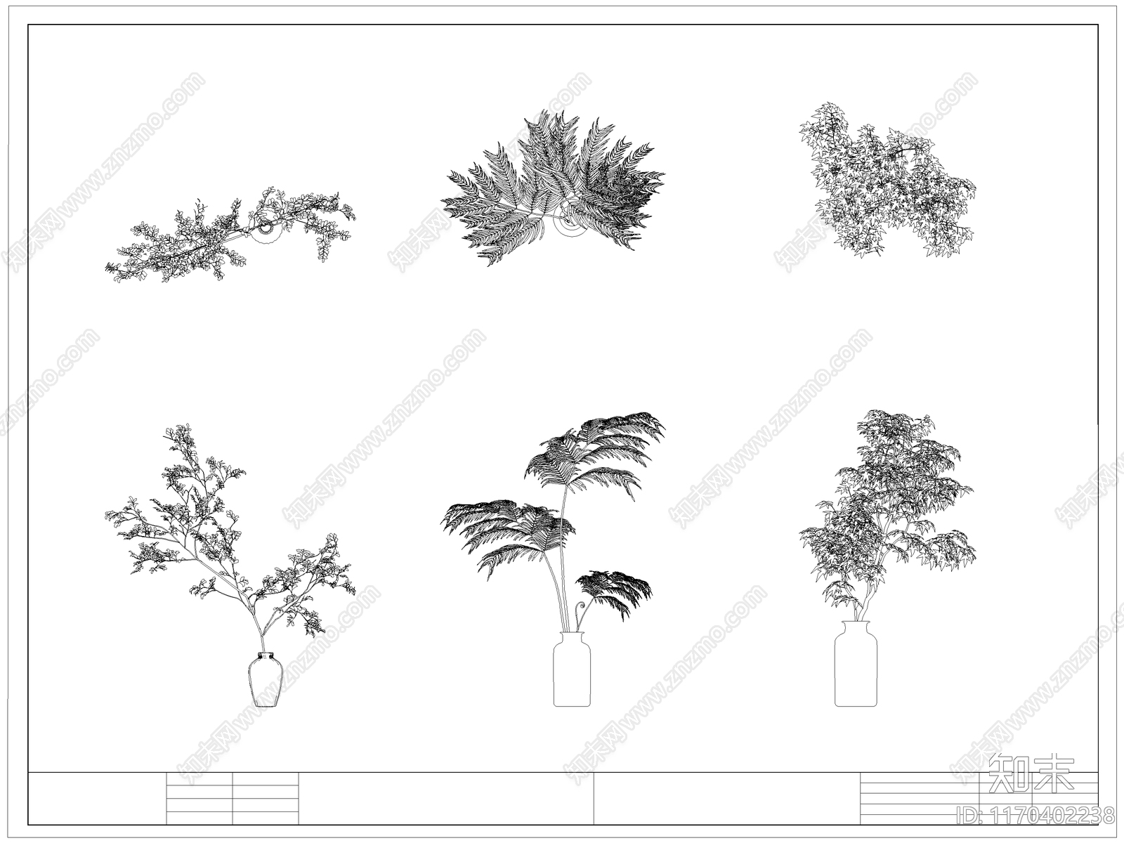 现代花施工图下载【ID:1170402238】