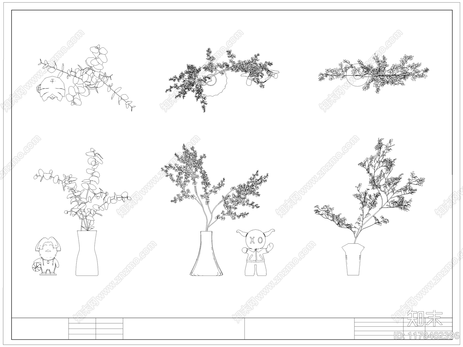 现代花施工图下载【ID:1170402396】