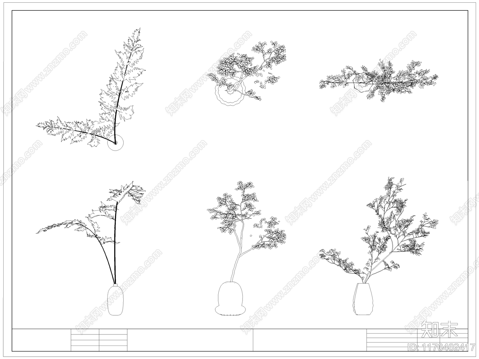 现代花施工图下载【ID:1170402417】