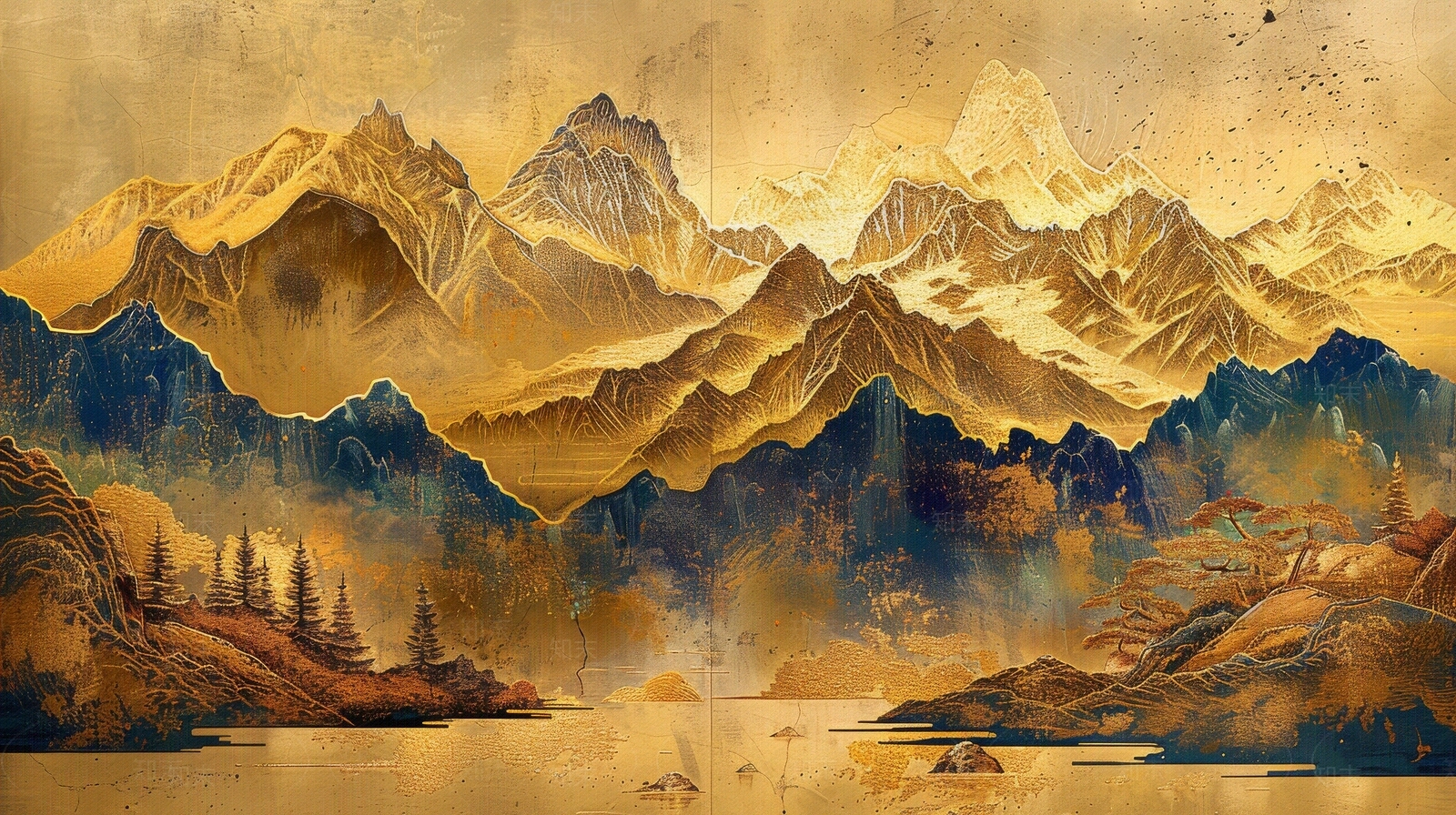 新中式中式壁纸贴图下载【ID:1170402523】