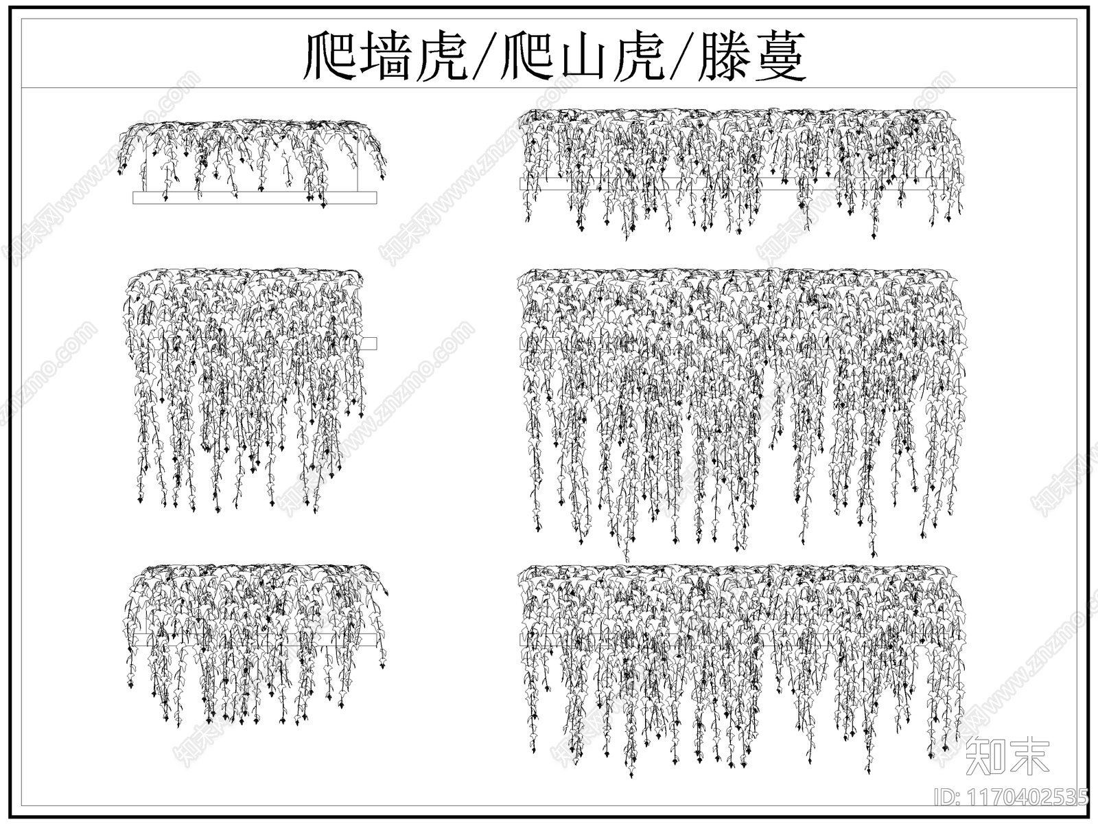 现代综合植物图库施工图下载【ID:1170402535】