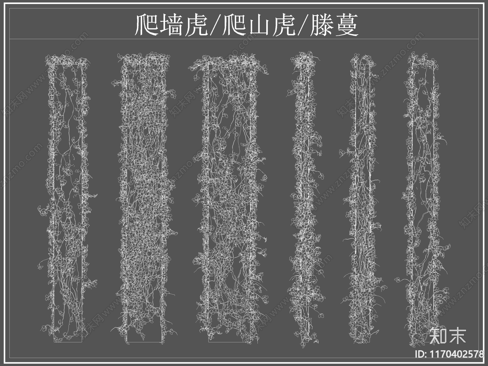 现代综合植物图库cad施工图下载【ID:1170402578】
