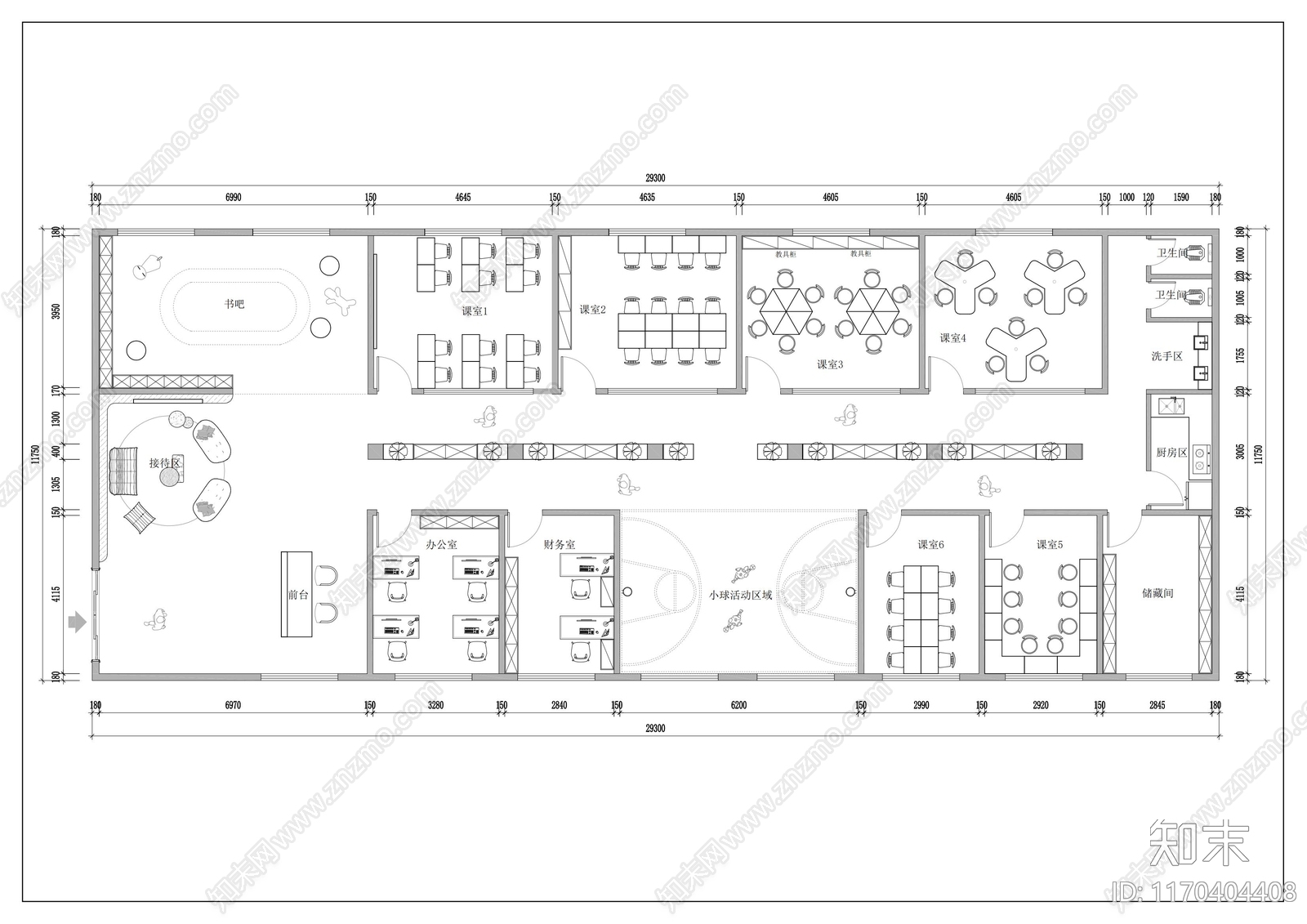 工装平面图施工图下载【ID:1170404408】