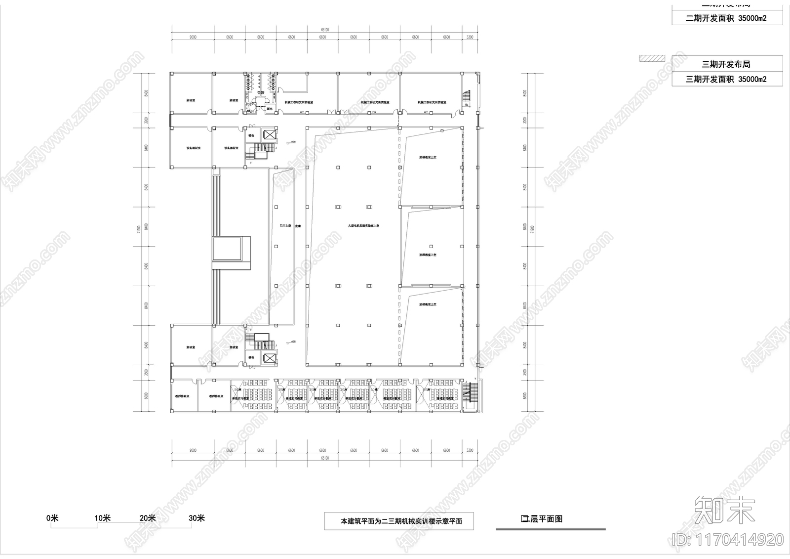 现代学校建筑cad施工图下载【ID:1170414920】