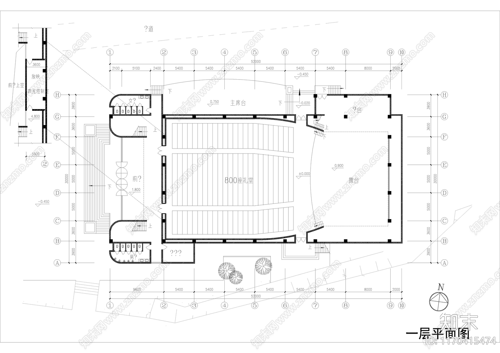 现代学校建筑cad施工图下载【ID:1170415474】