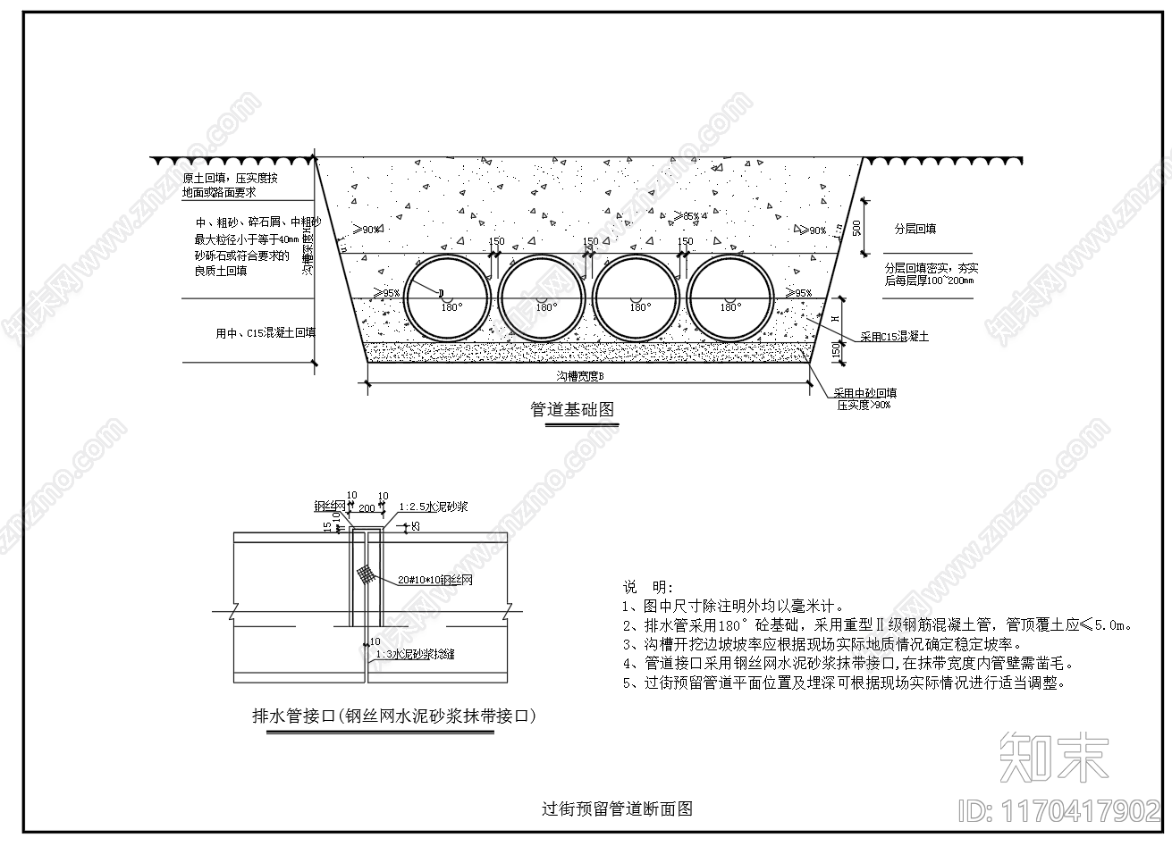 给排水节点详图cad施工图下载【ID:1170417902】