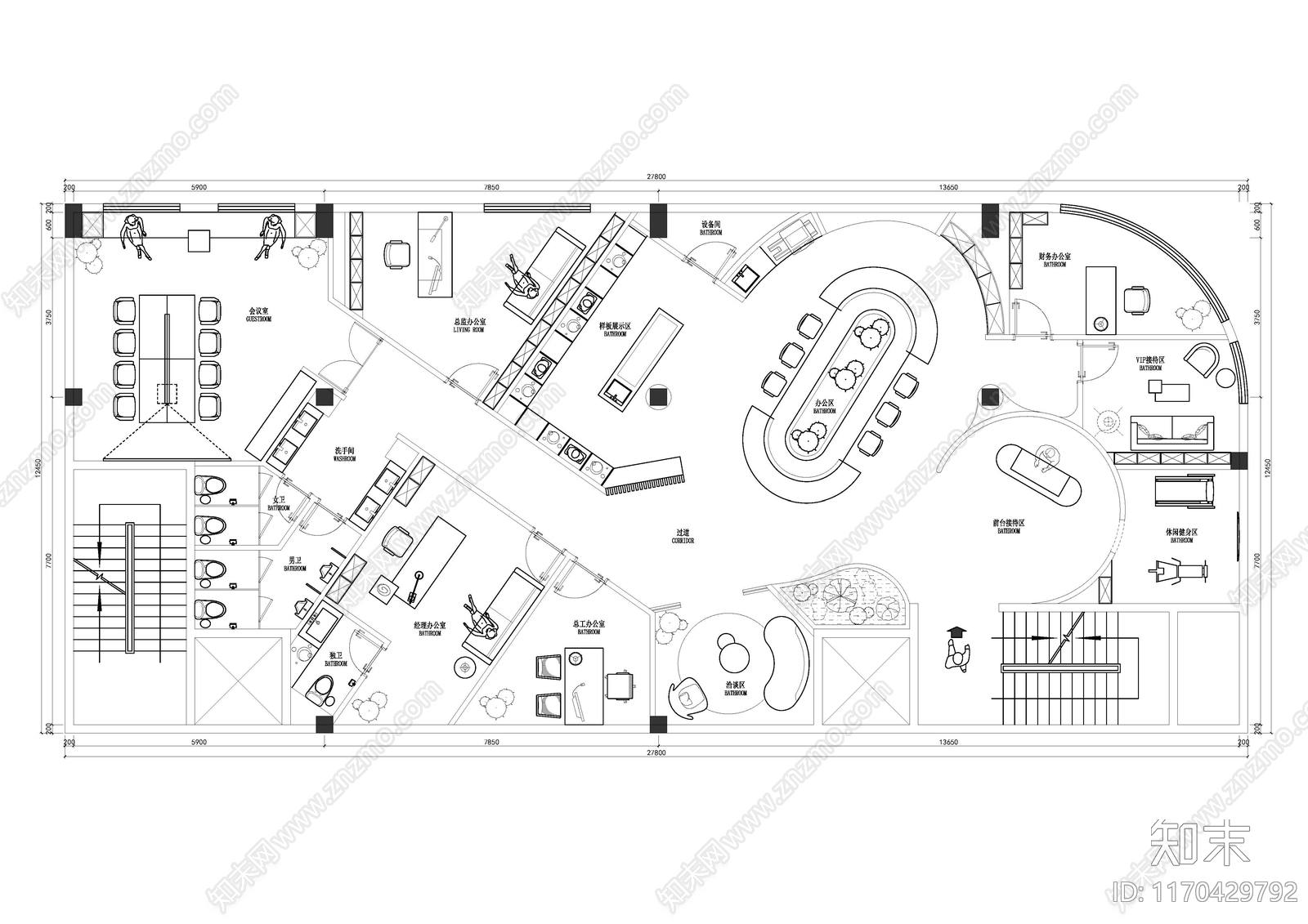 工装平面图施工图下载【ID:1170429792】