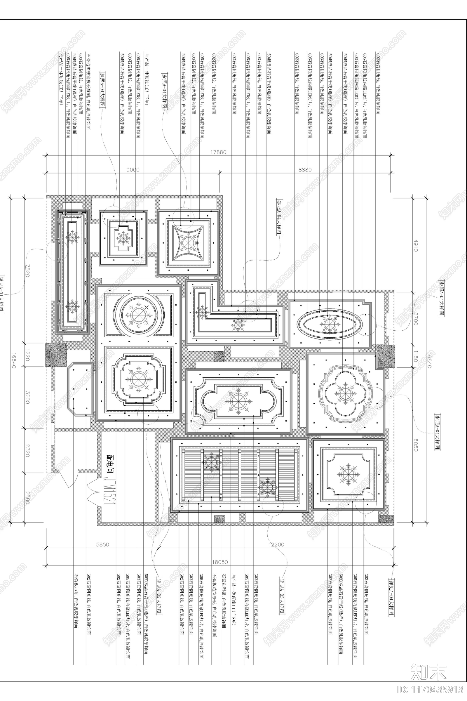 欧式美式其他商业空间cad施工图下载【ID:1170435913】