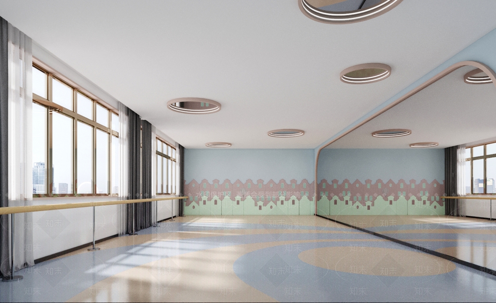 现代教室3D模型下载【ID:1170437296】