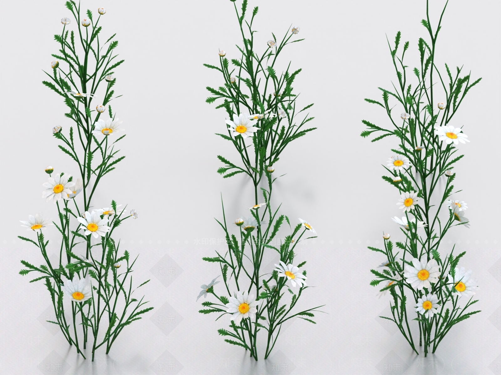 花草组合3D模型下载【ID:1170438808】