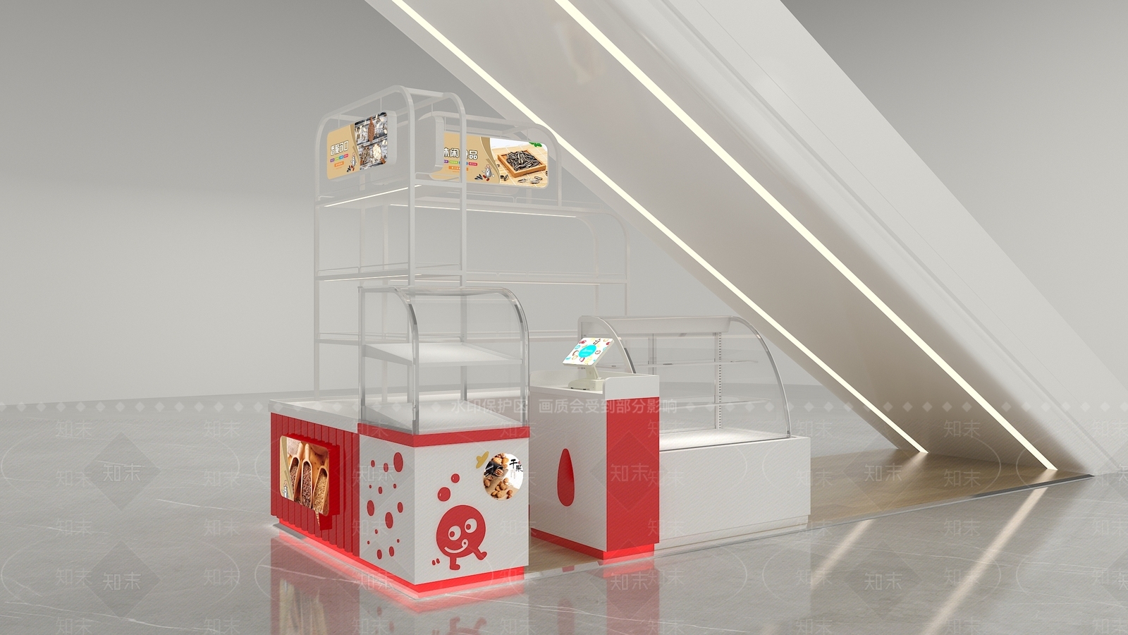 现代零食店3D模型下载【ID:1170442893】