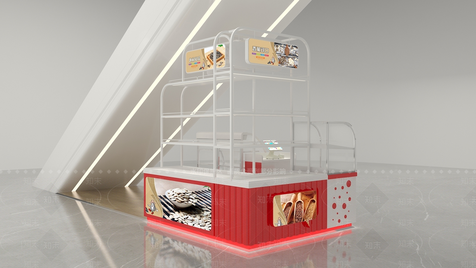 现代零食店3D模型下载【ID:1170442893】
