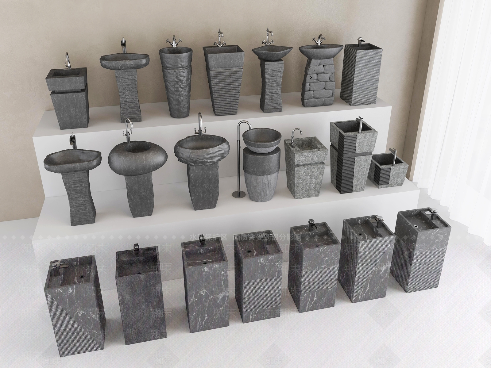 洗手台3D模型下载【ID:1170446443】