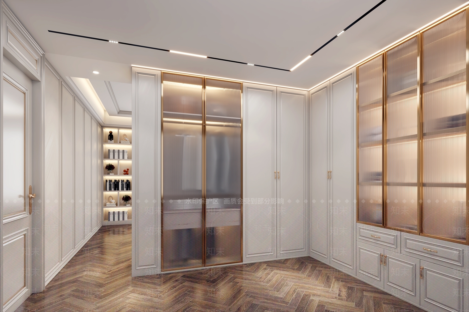 法式衣帽间3D模型下载【ID:1170447794】