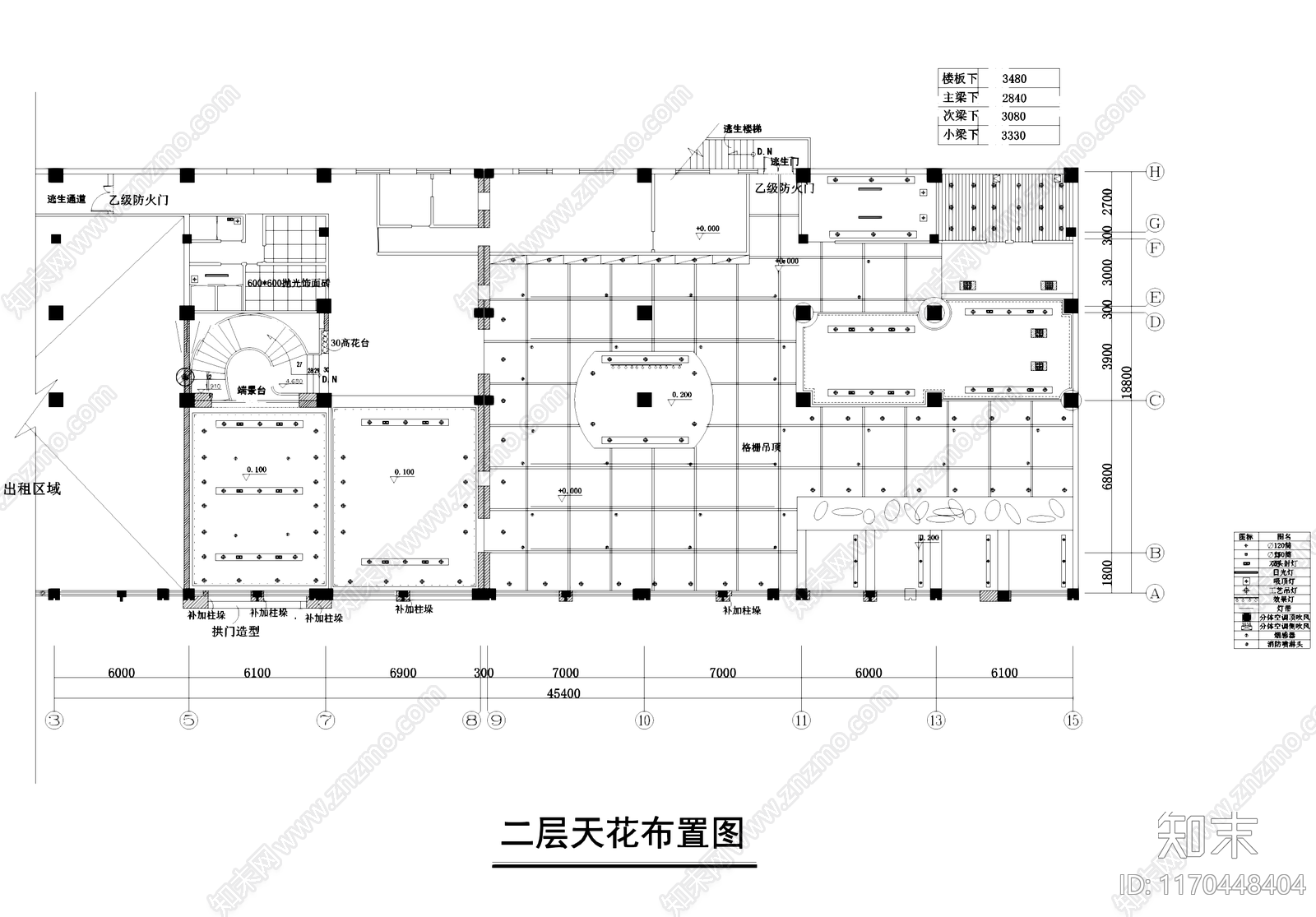 现代书店cad施工图下载【ID:1170448404】