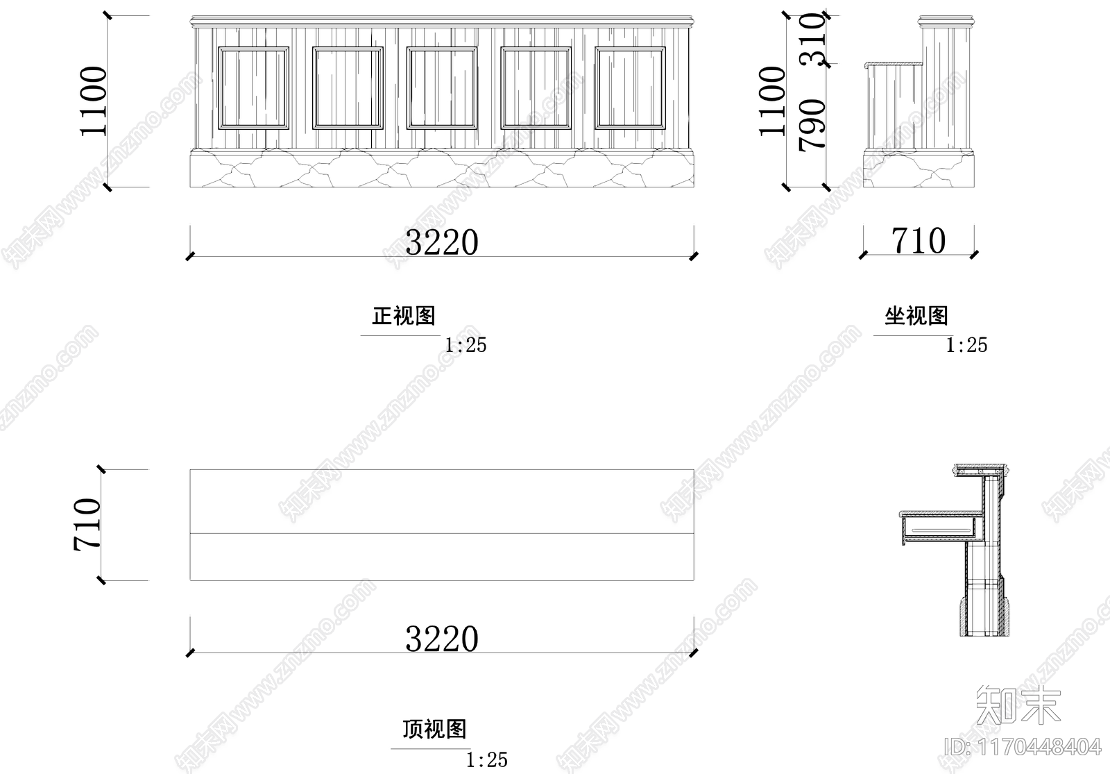 现代书店cad施工图下载【ID:1170448404】