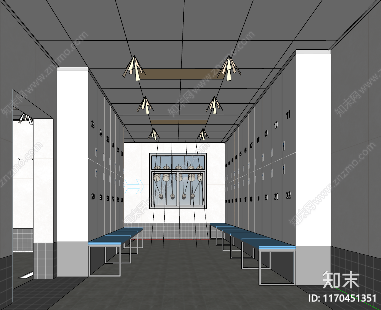 现代极简更衣室SU模型下载【ID:1170451351】