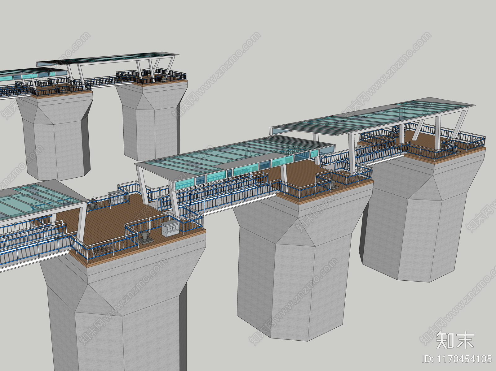 现代其他景观小建筑SU模型下载【ID:1170454105】