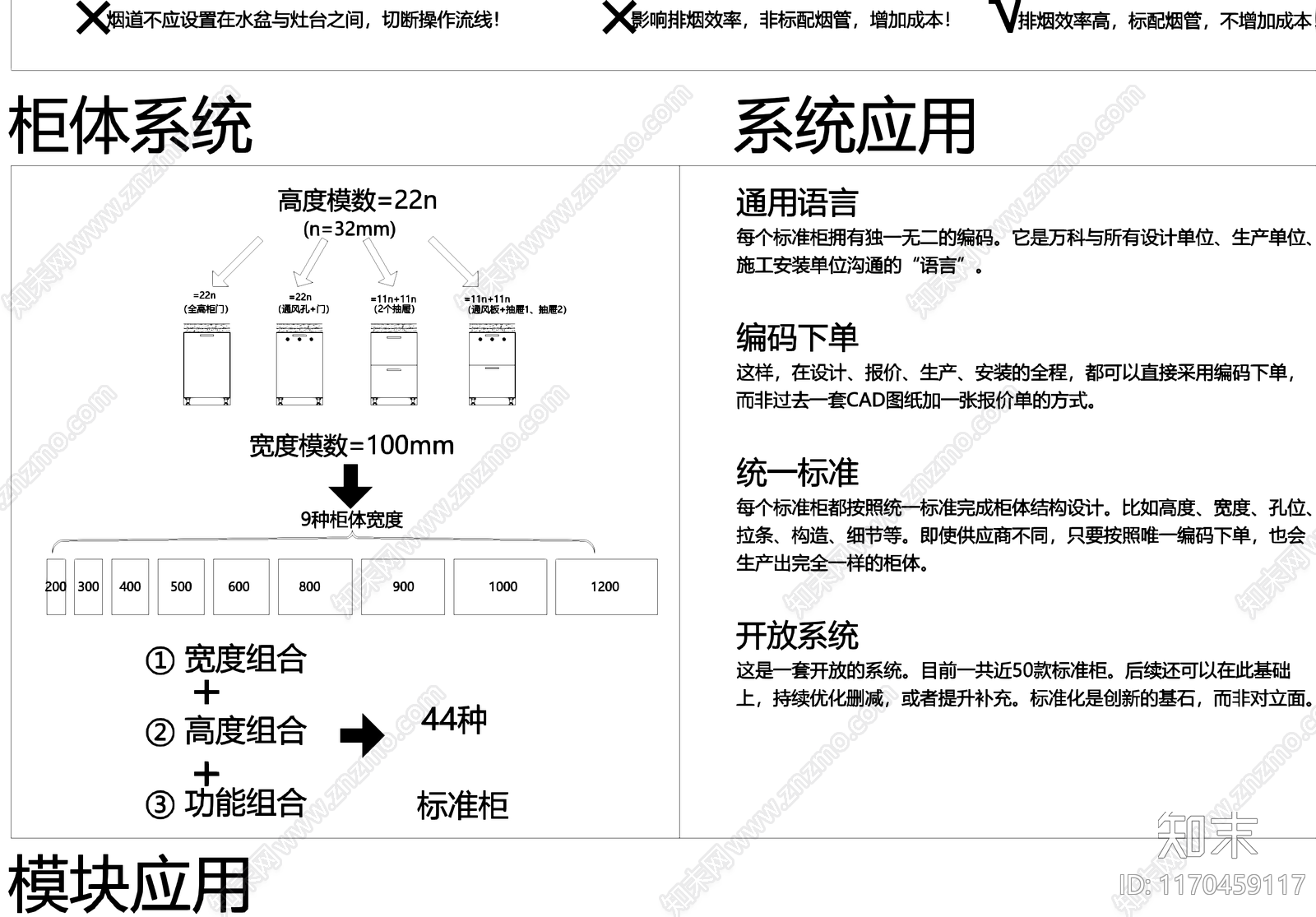 厨柜标准化厨房设施设备cad施工图下载【ID:1170459117】