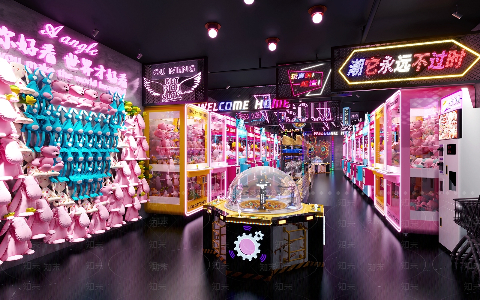 工业复古玩具礼品店3D模型下载【ID:1170460010】