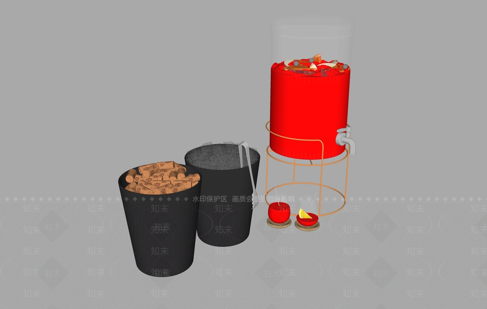餐具SU模型下载【ID:1170463796】