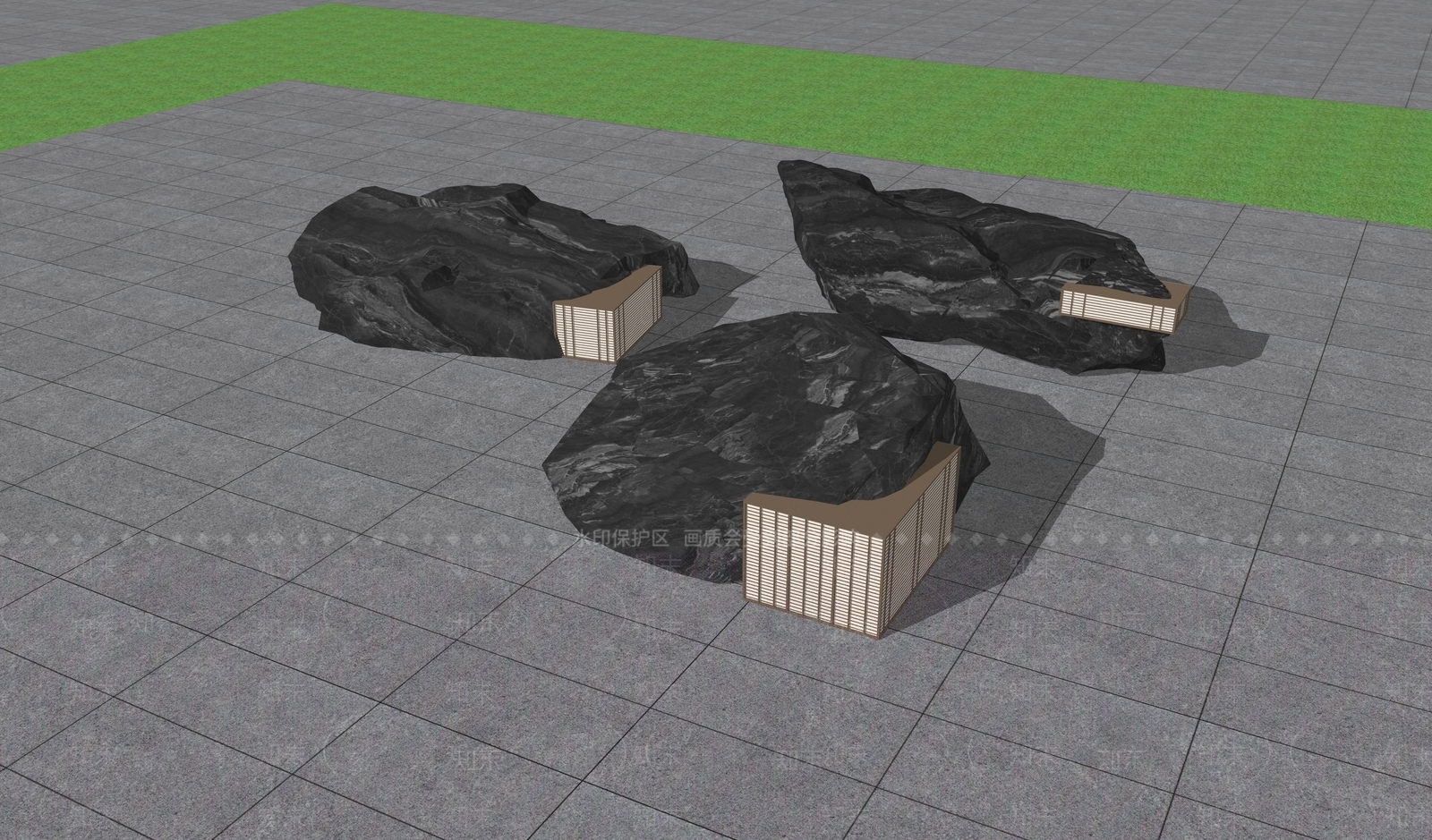 现代景观灯SU模型下载【ID:1170465593】