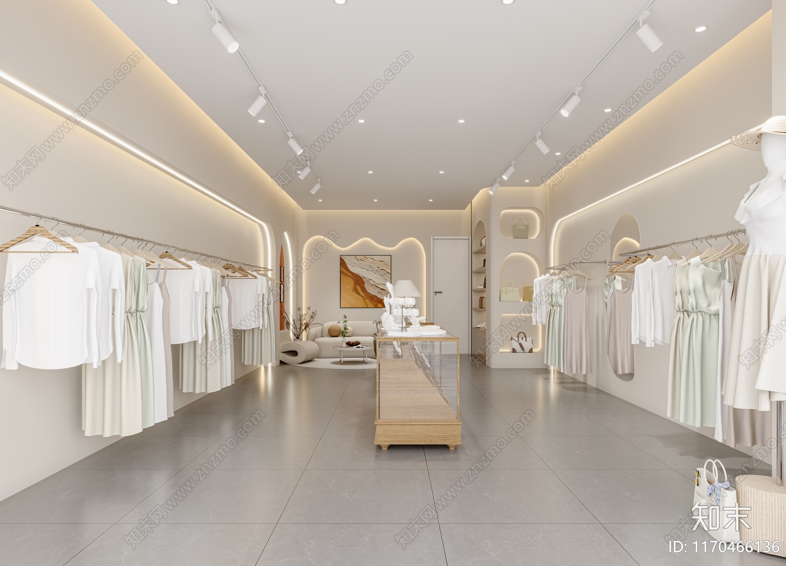 现代服装店3D模型下载【ID:1170466136】