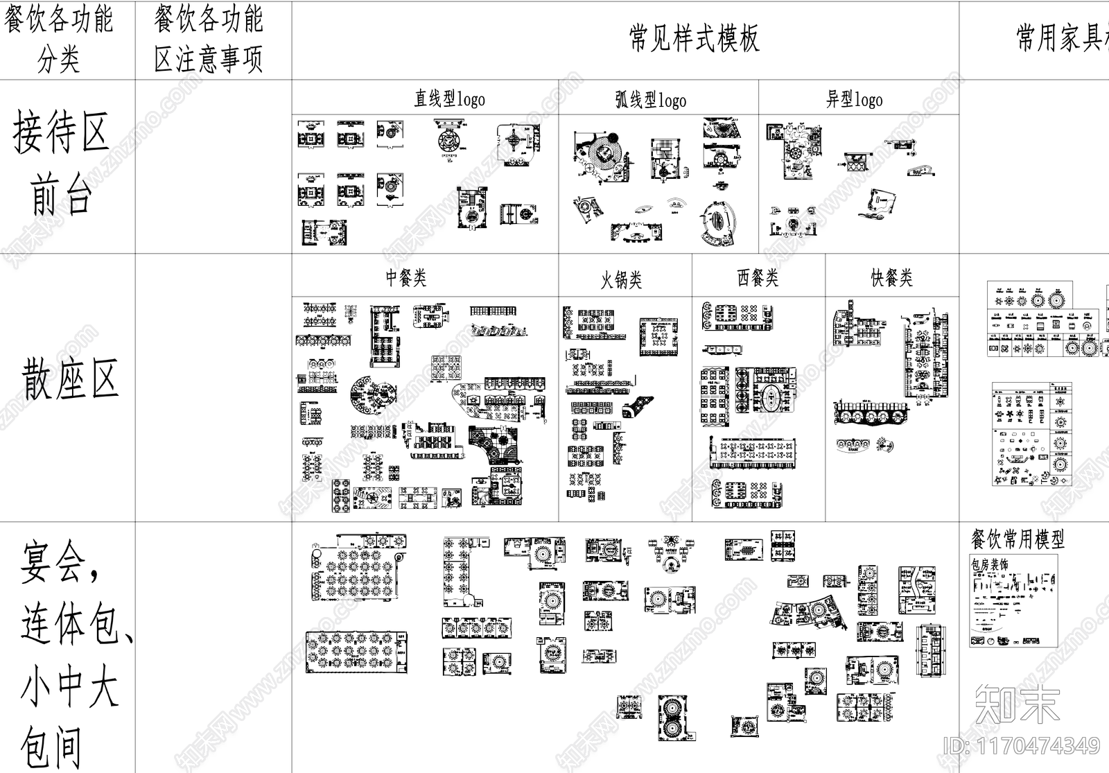 现代工装图库cad施工图下载【ID:1170474349】