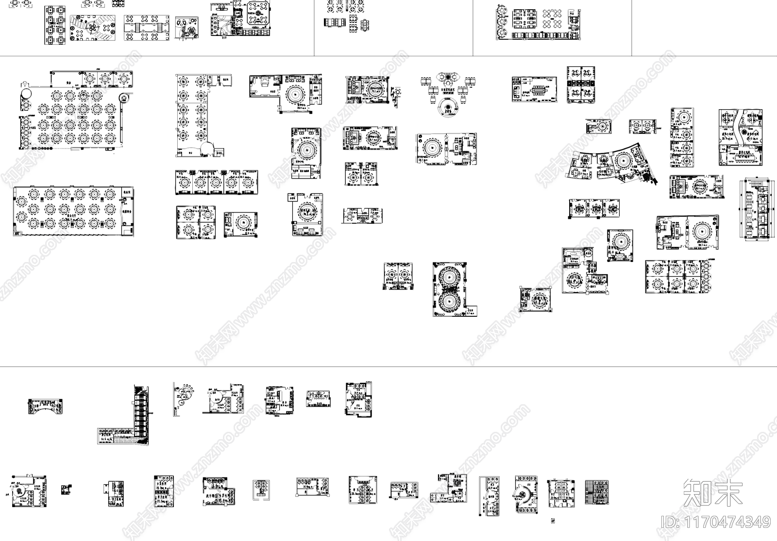 现代工装图库cad施工图下载【ID:1170474349】