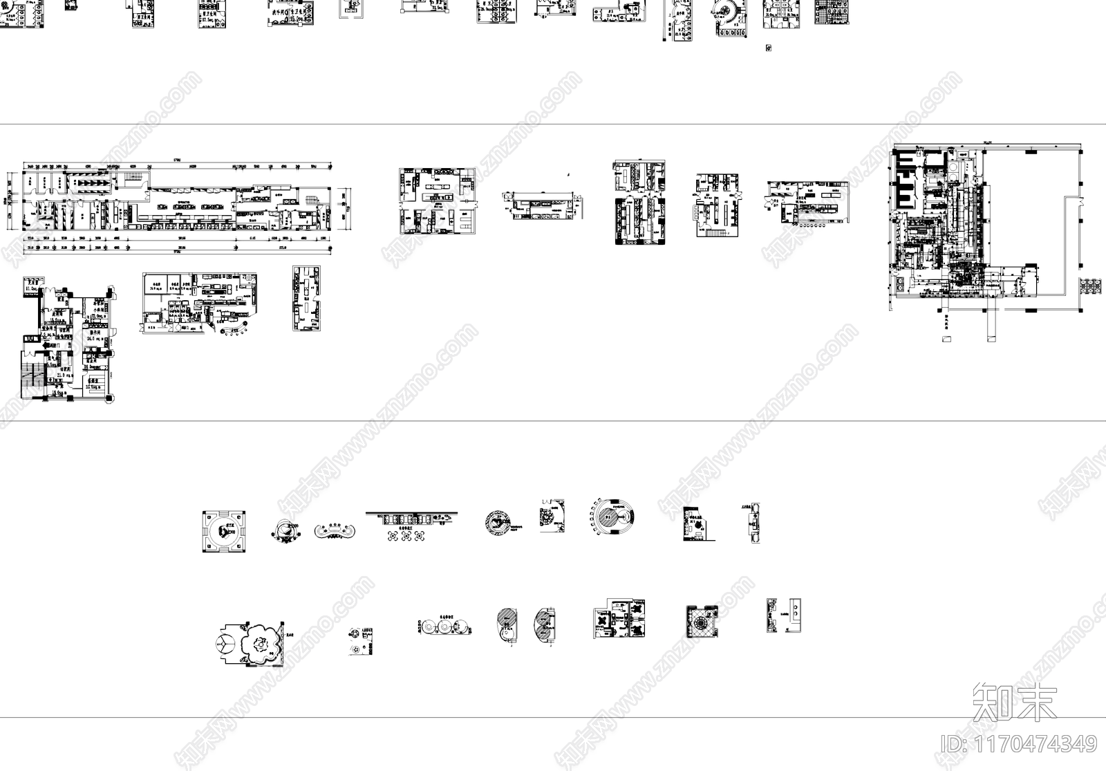现代工装图库cad施工图下载【ID:1170474349】