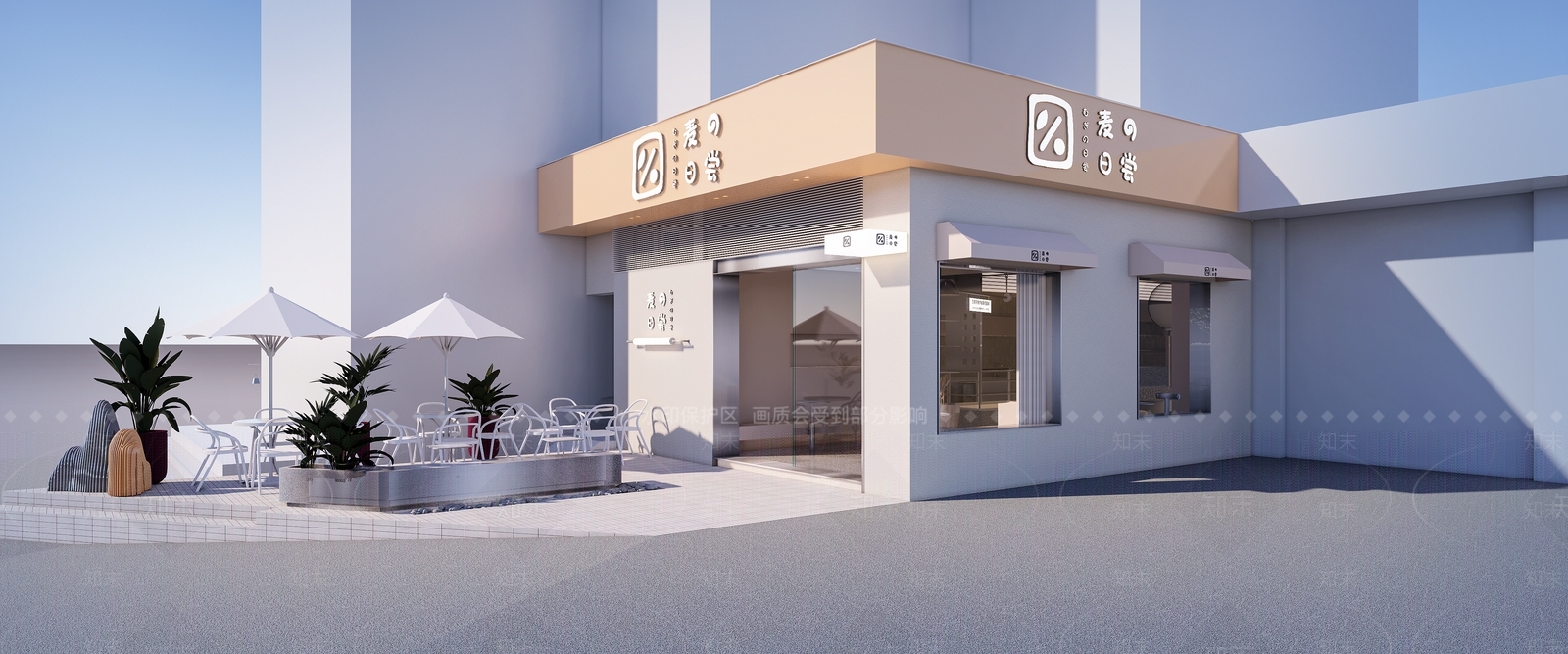 现代极简甜品面包店SU模型下载【ID:1170476109】