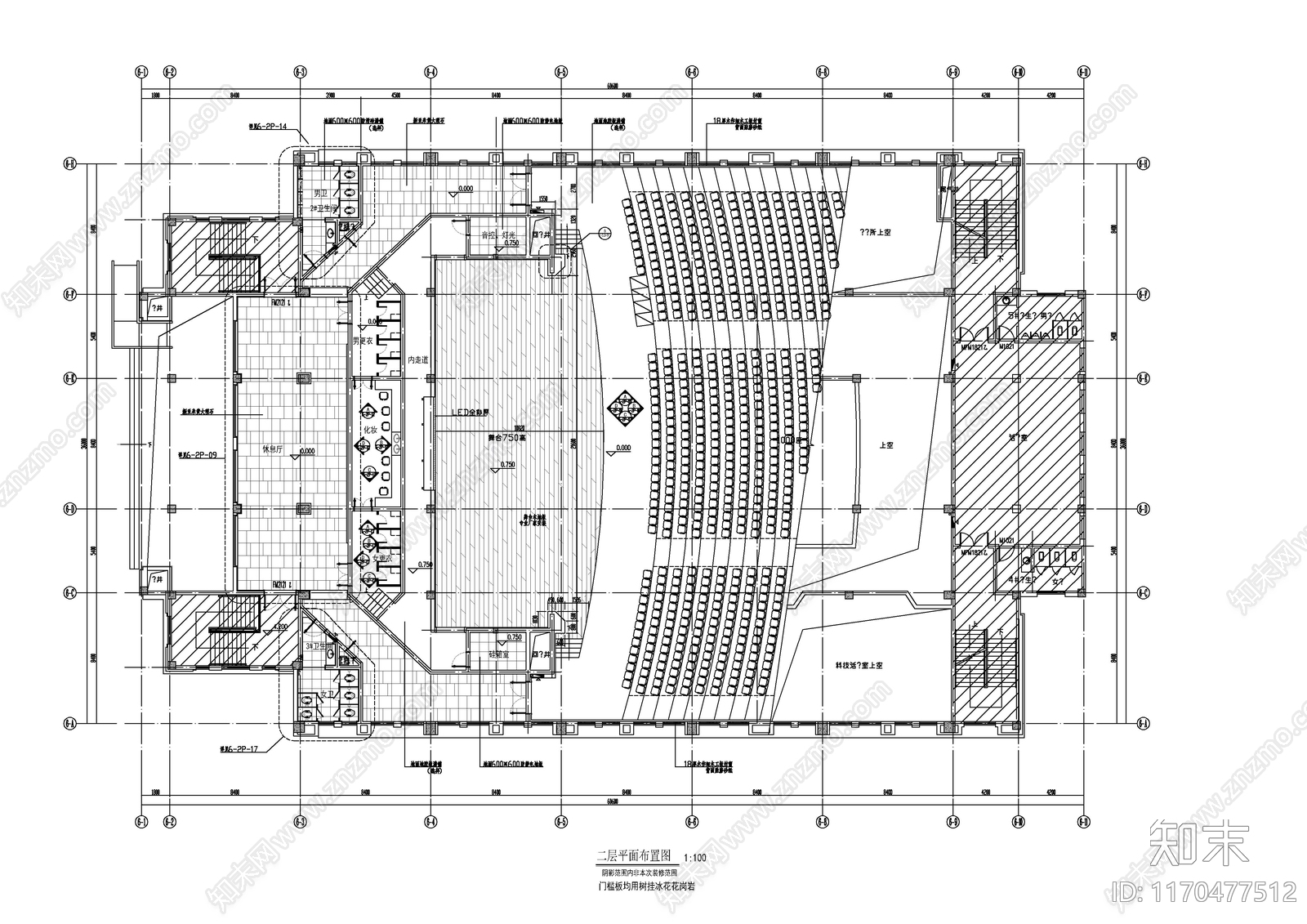 现代其他工装空间cad施工图下载【ID:1170477512】
