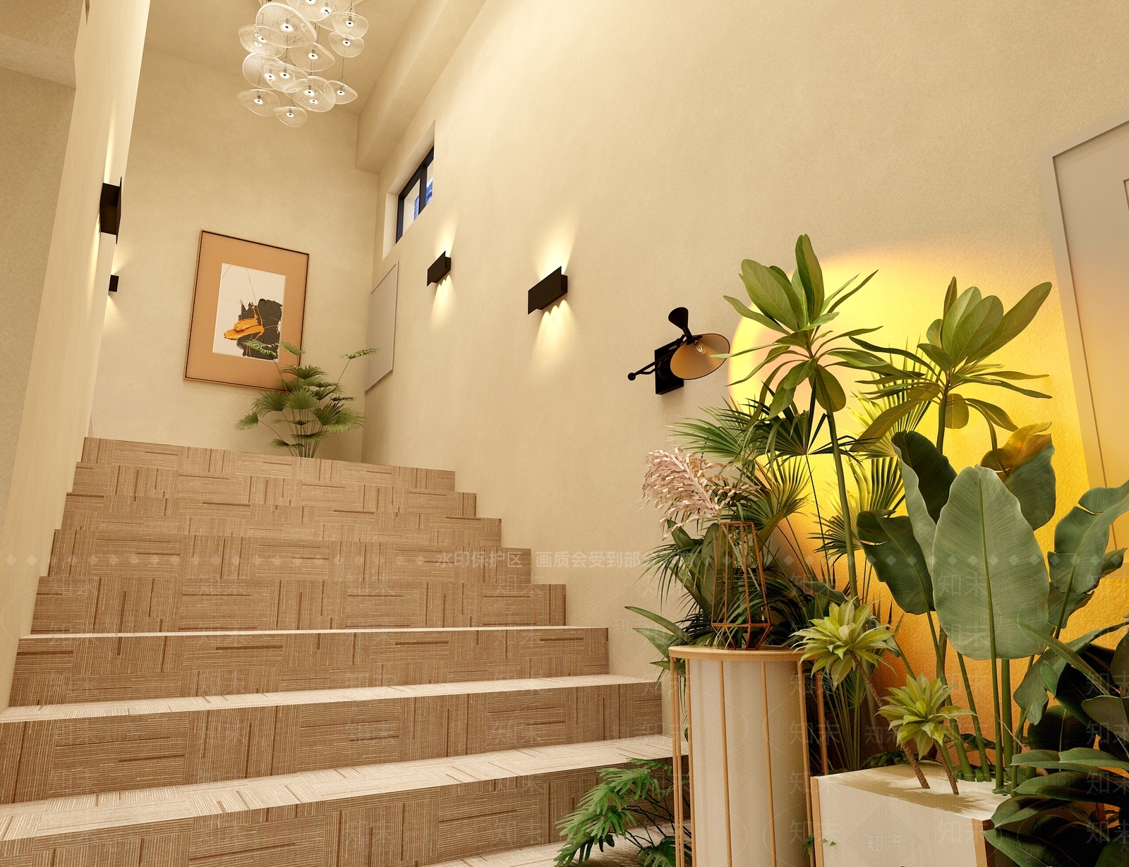 现代侘寂美容院3D模型下载【ID:1170480385】