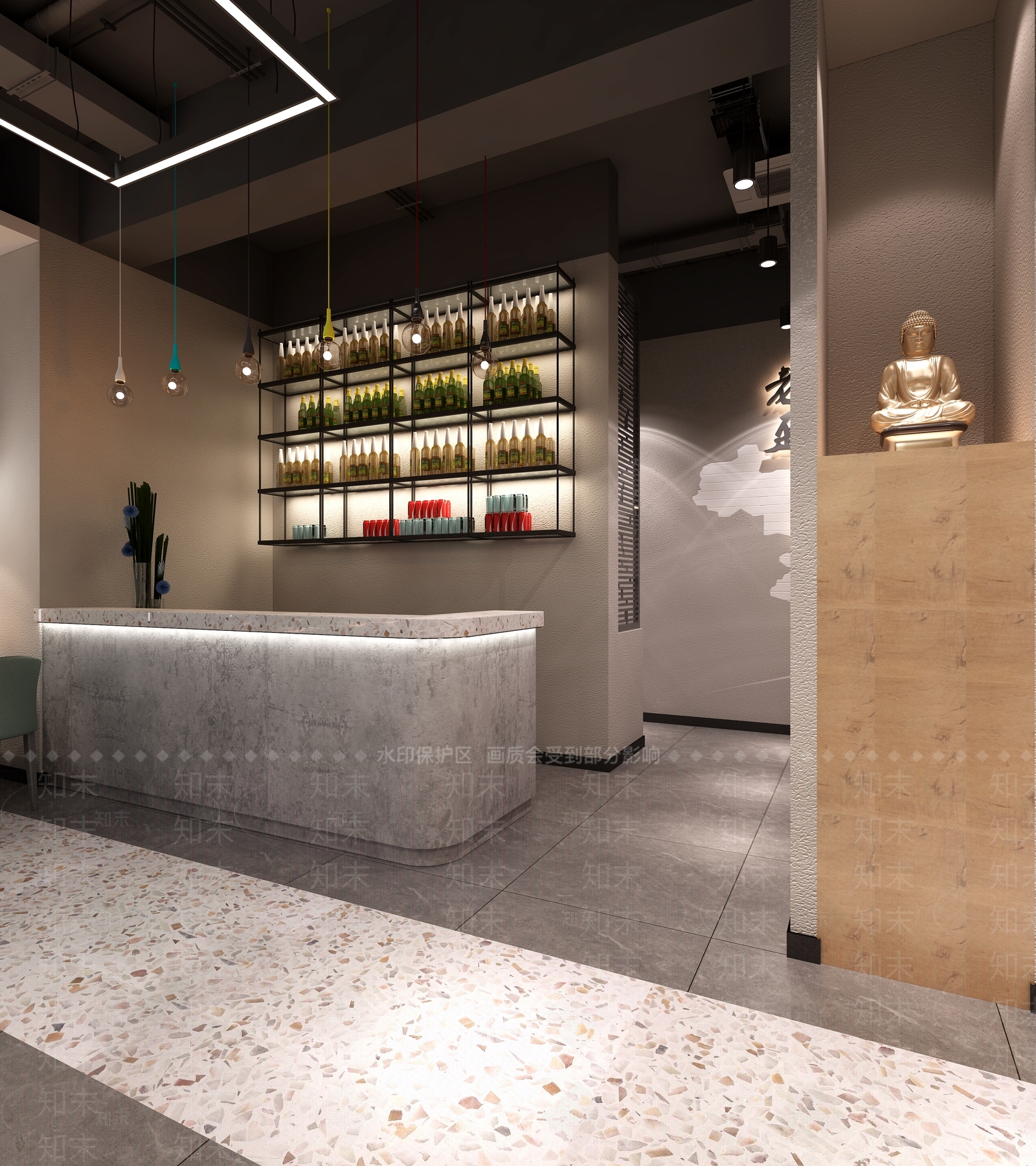 工业烧烤店3D模型下载【ID:1170482881】