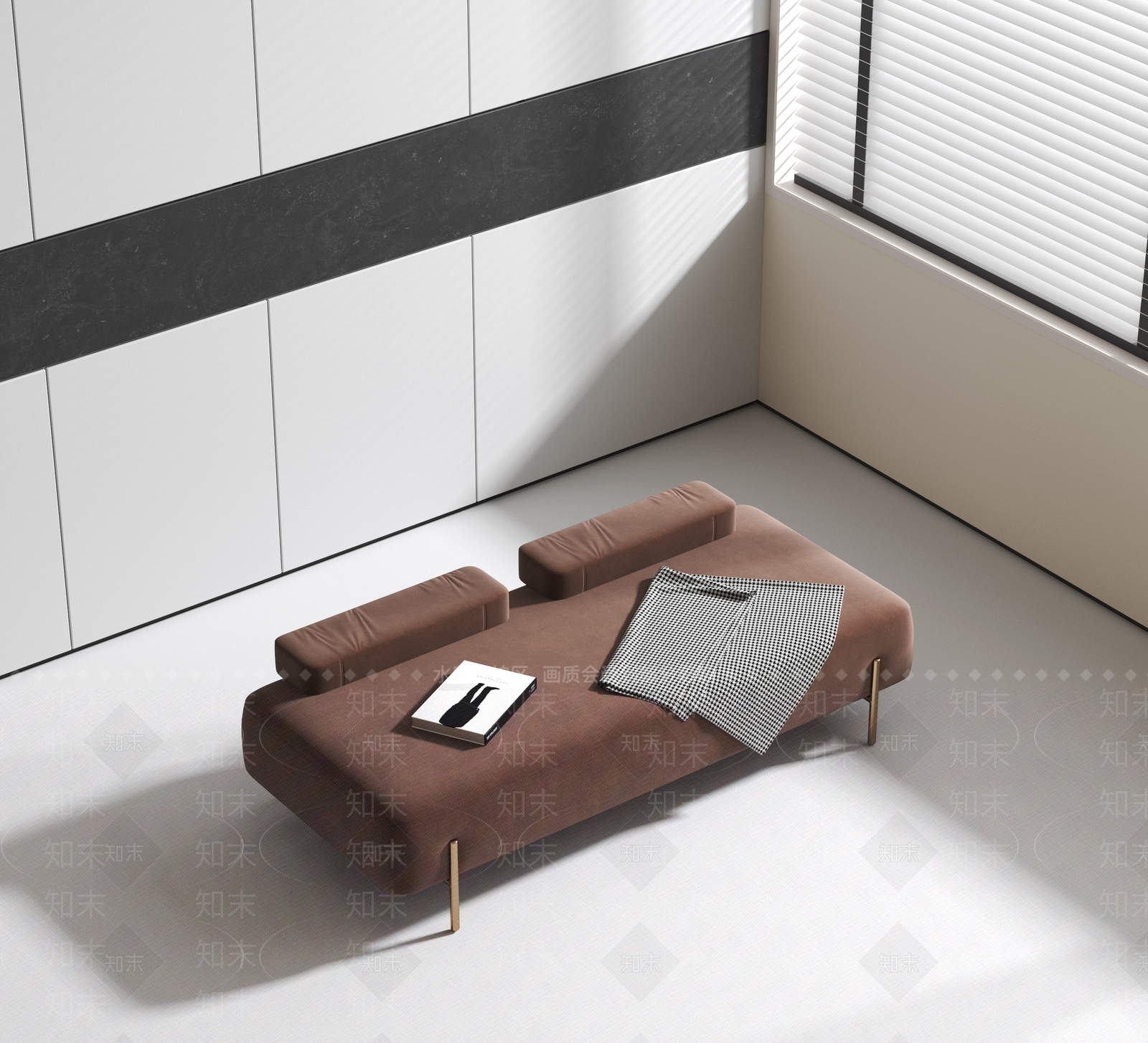 现代沙发凳3D模型下载【ID:1170494746】