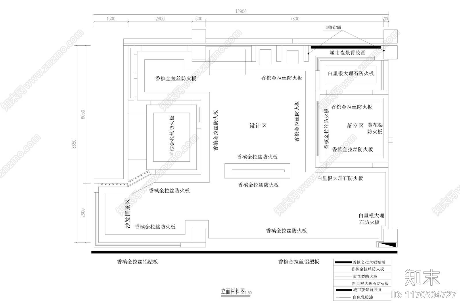 意式轻奢其他商业空间cad施工图下载【ID:1170504727】